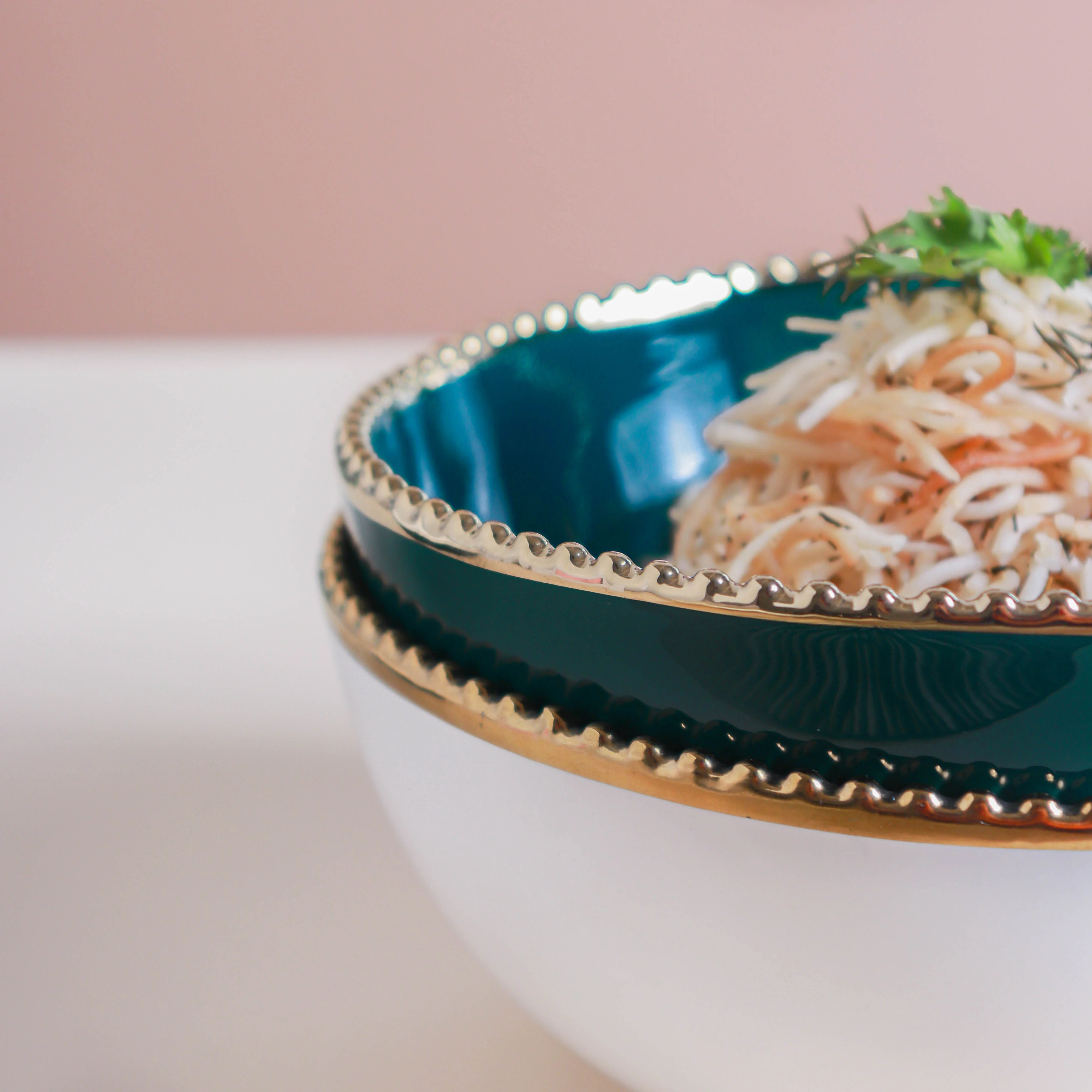 Gold Rim Salad Bowl 800 ml - Image 12