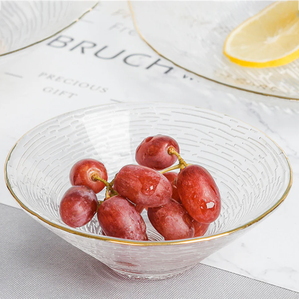 Gold Rimmed Glass Dessert Bowl 100 ml - Image 14