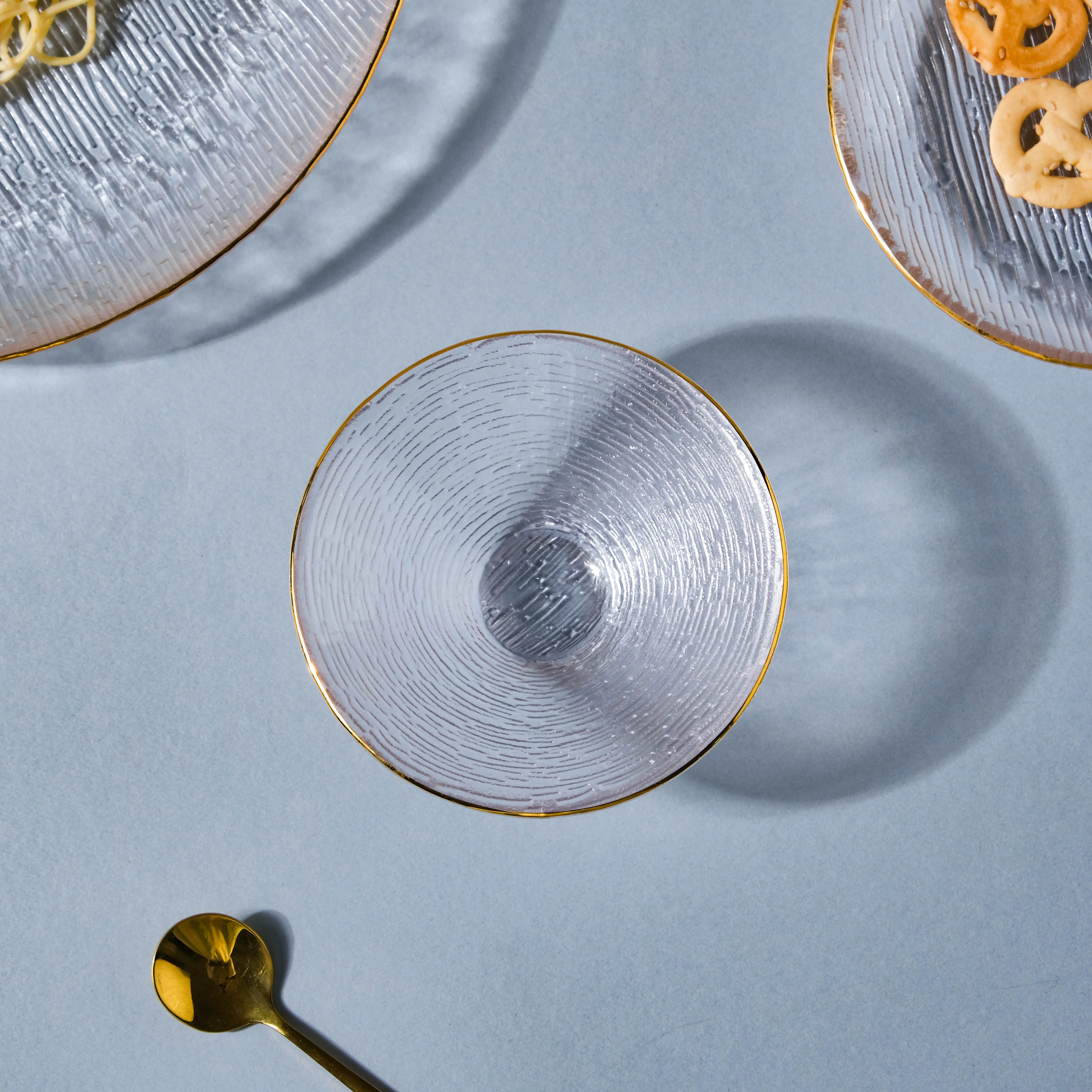 Gold Rimmed Glass Dessert Bowl 100 ml - Image 4
