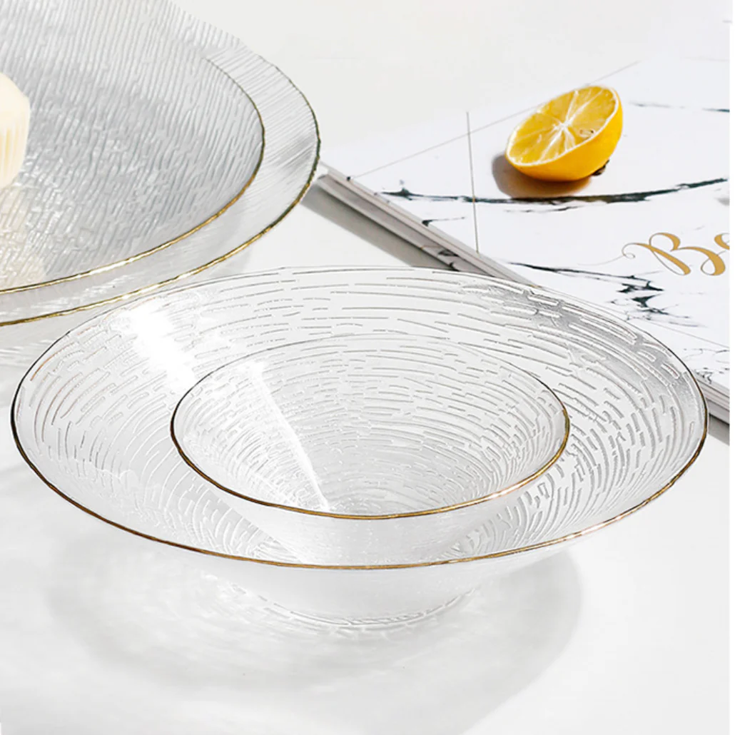 Gold Rimmed Glass Dessert Bowl 100 ml - Image 8