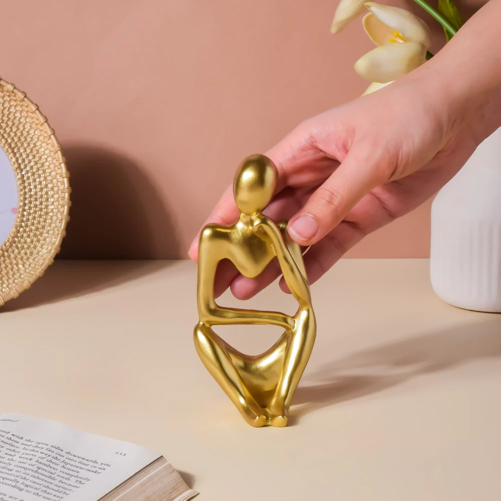 Gold Sitting Showpiece Thinking - Image 2