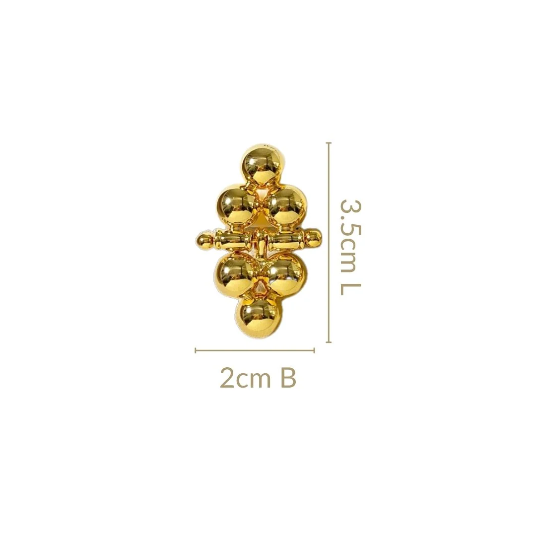 Gold Triad Earrings - Image 3