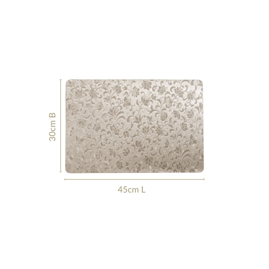 Golden Flower Placemat Set Of 6 - Image 4