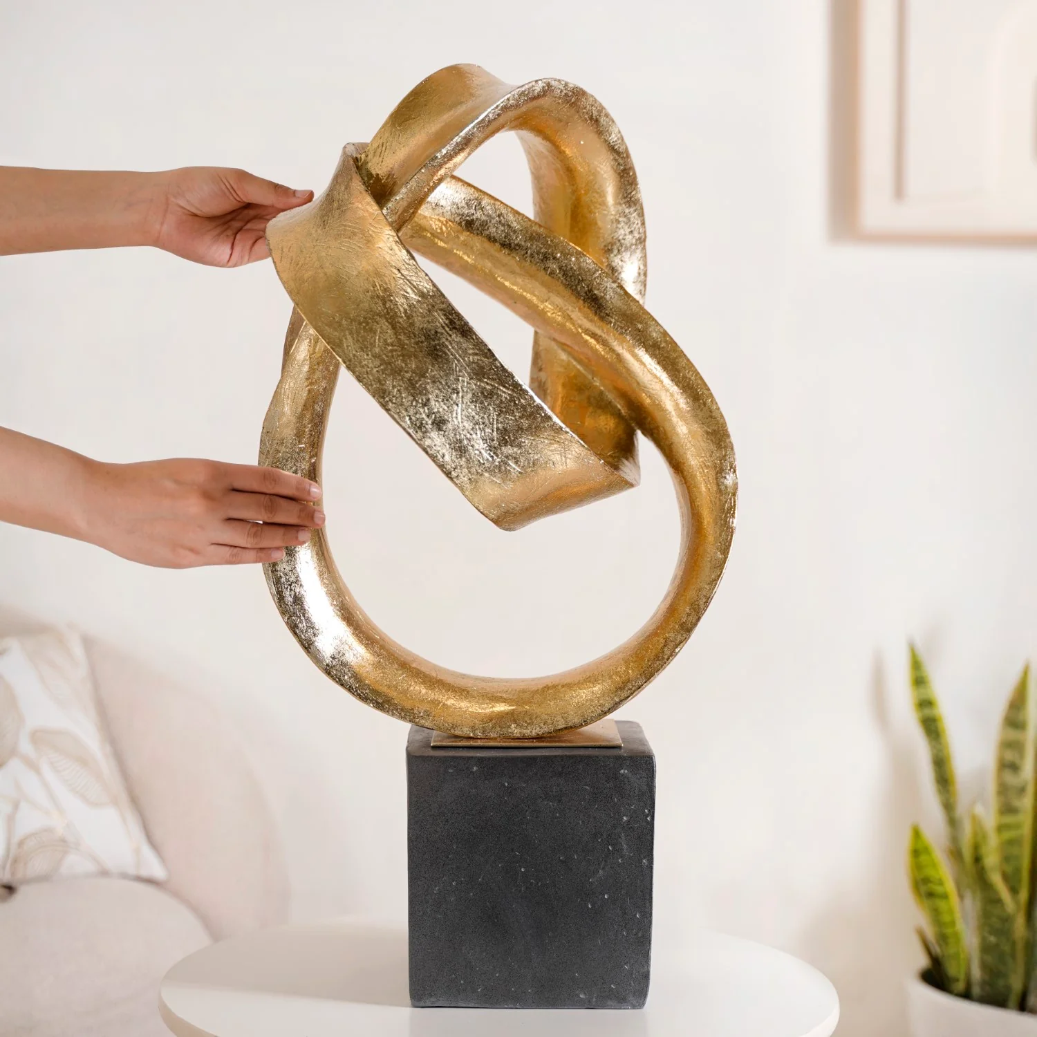 Golden Infinity Loop Art Large - Image 3