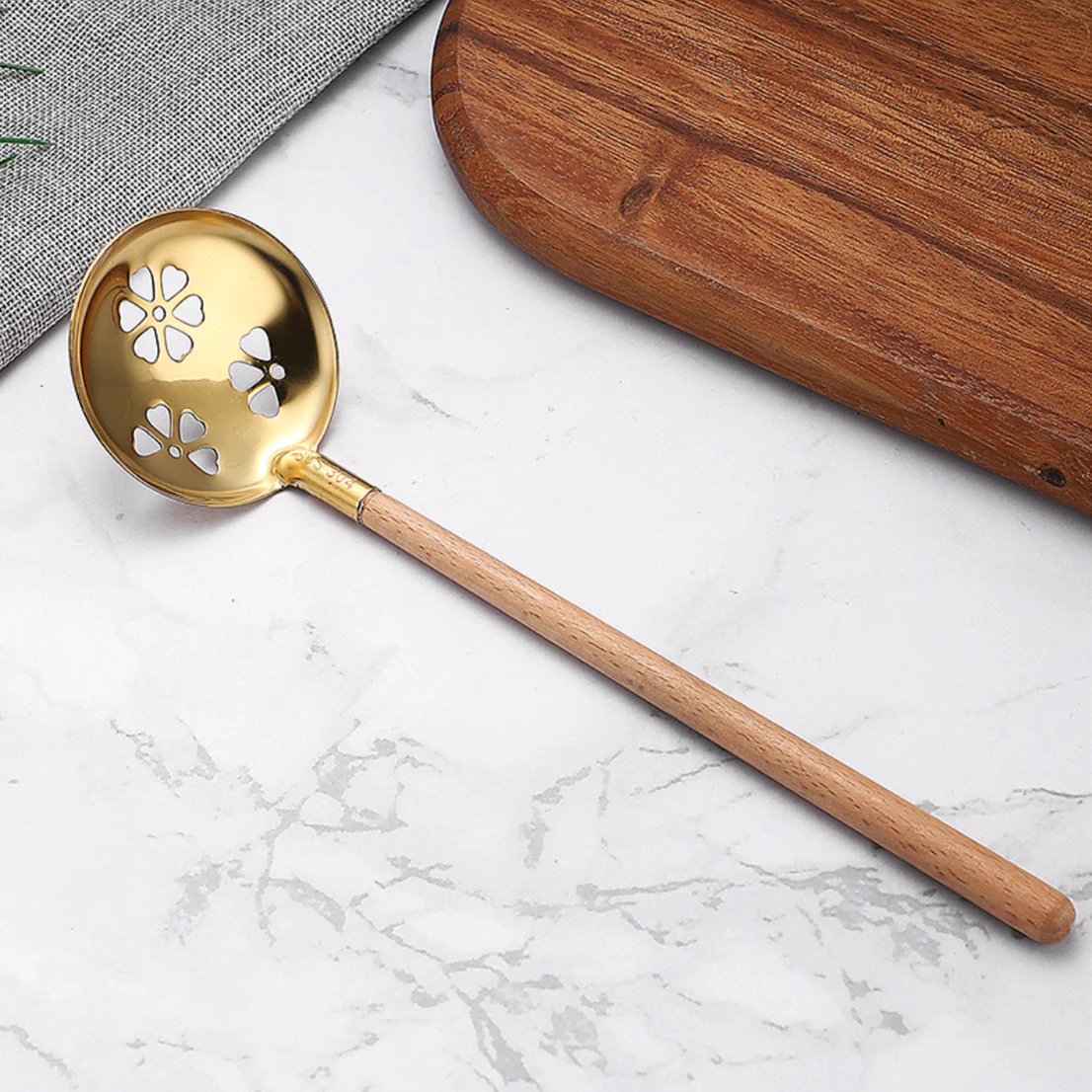 Golden Serving Spoon Set - Image 5