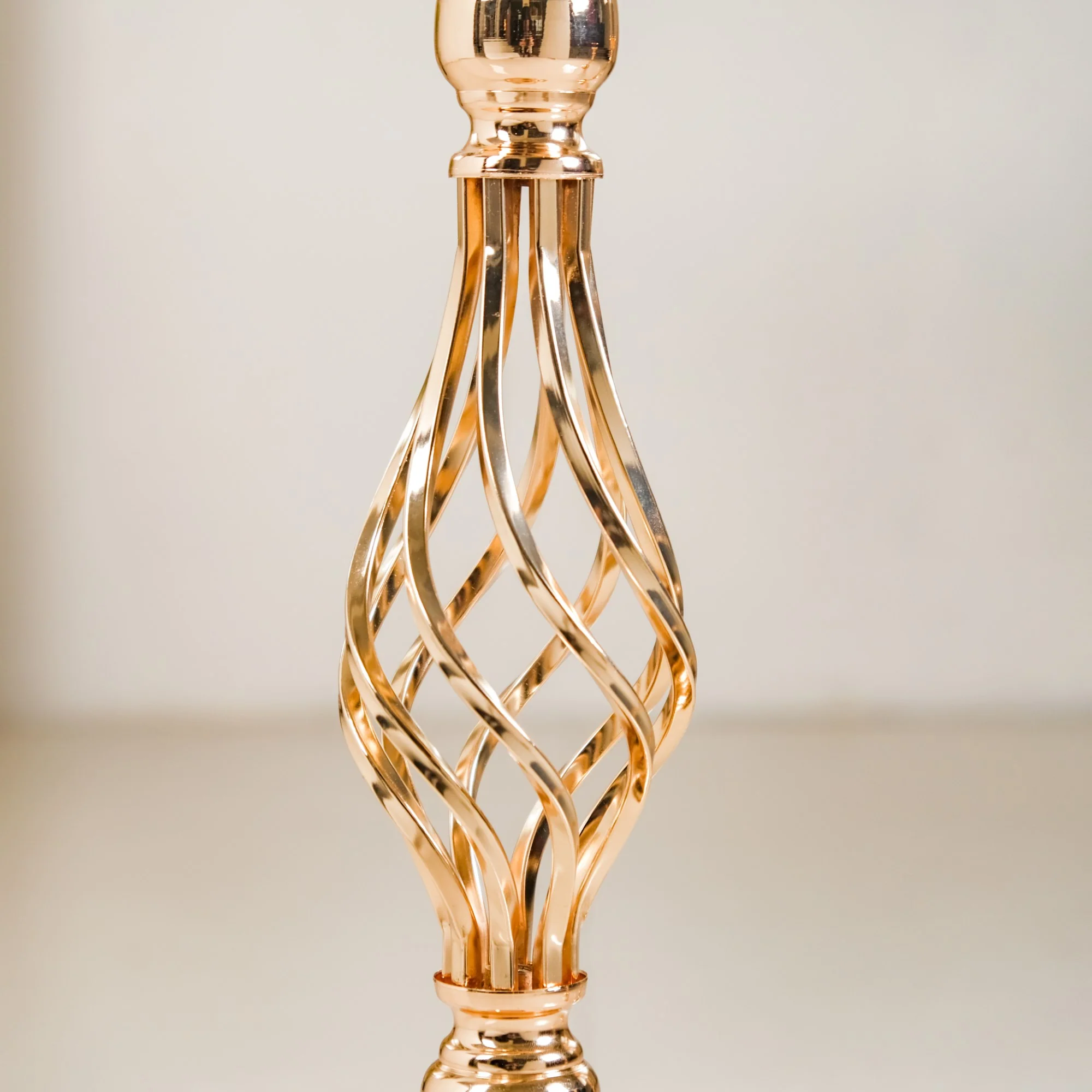 Golden Tall Floor Candle Stand Set Of 3 Large - Image 6