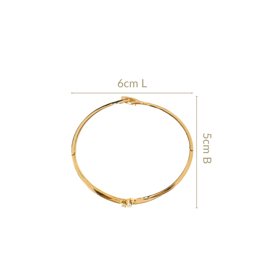 Graceful Knotted Vines Gold Bracelet - Image 3
