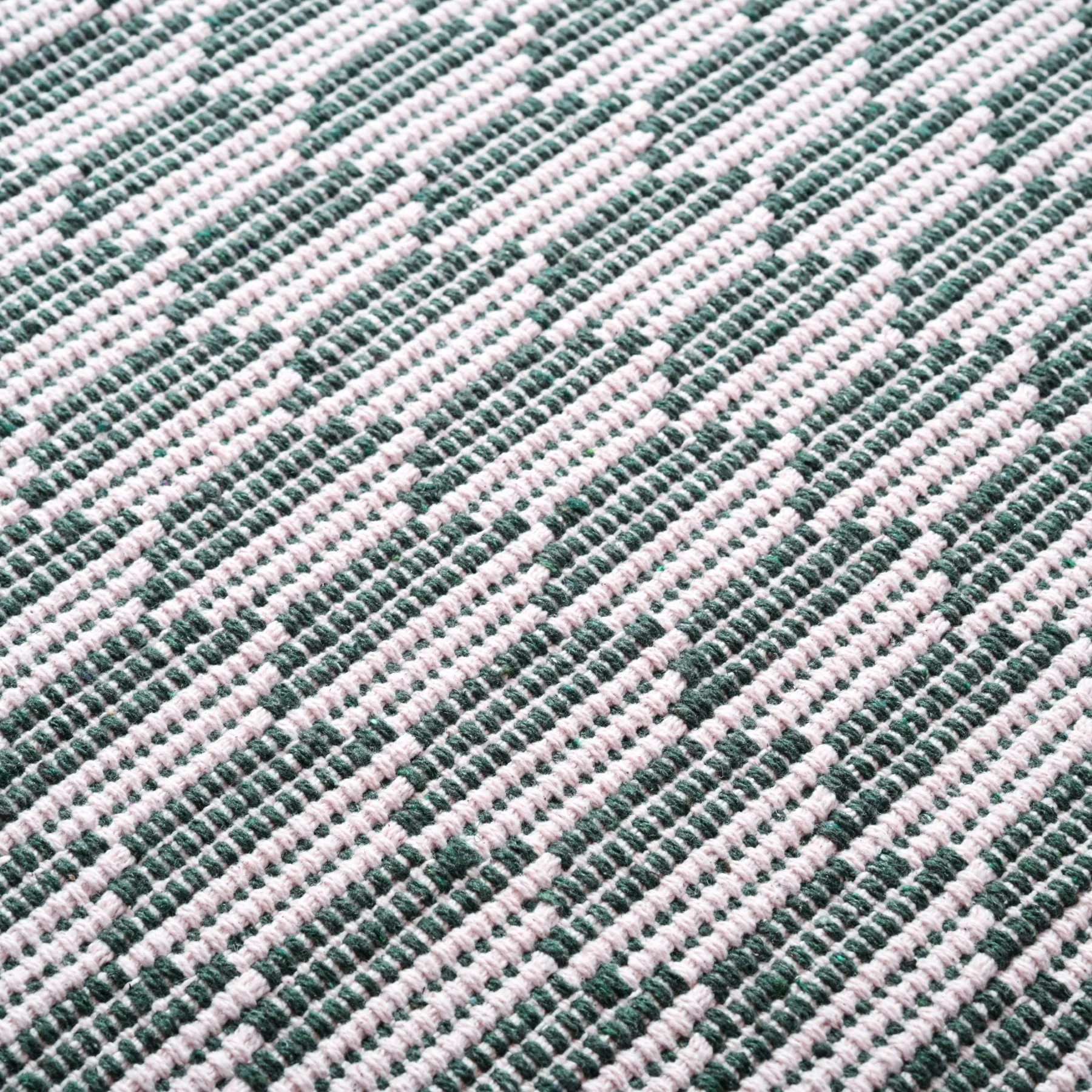 Green Boho White Floor Runner Cotton Mat 130x50cm - Image 5