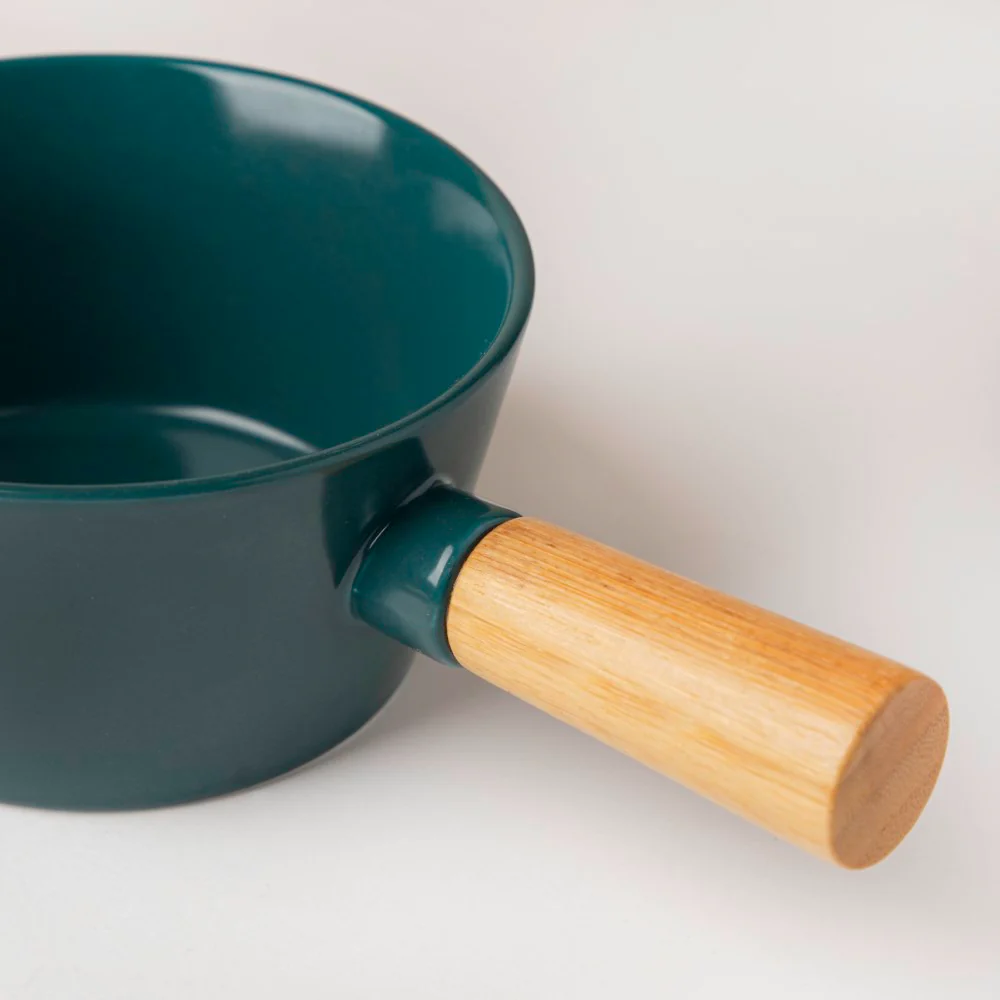 Green Bowl With Handle - Image 4
