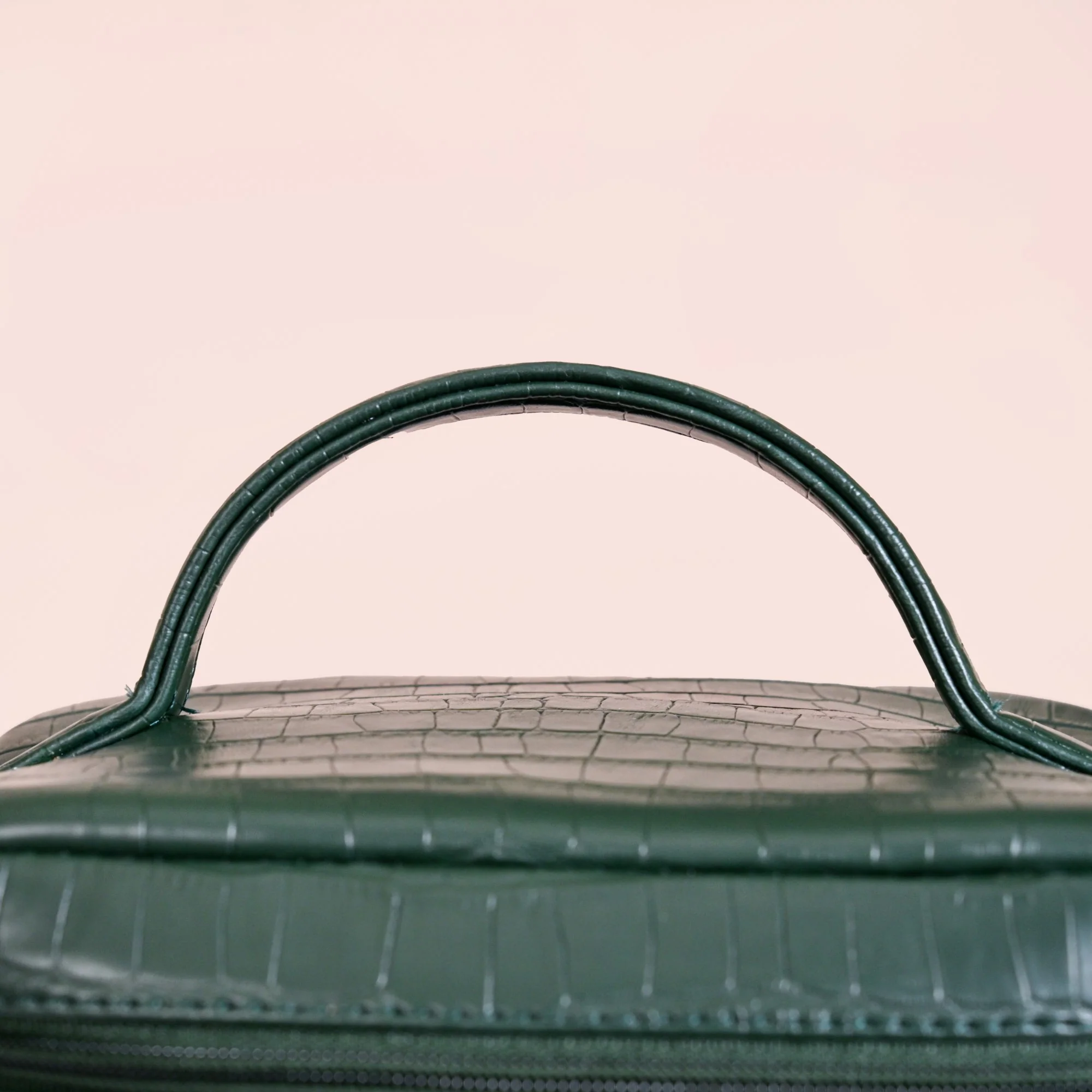 Green Croco Lunch Bag With Insulation - Image 9