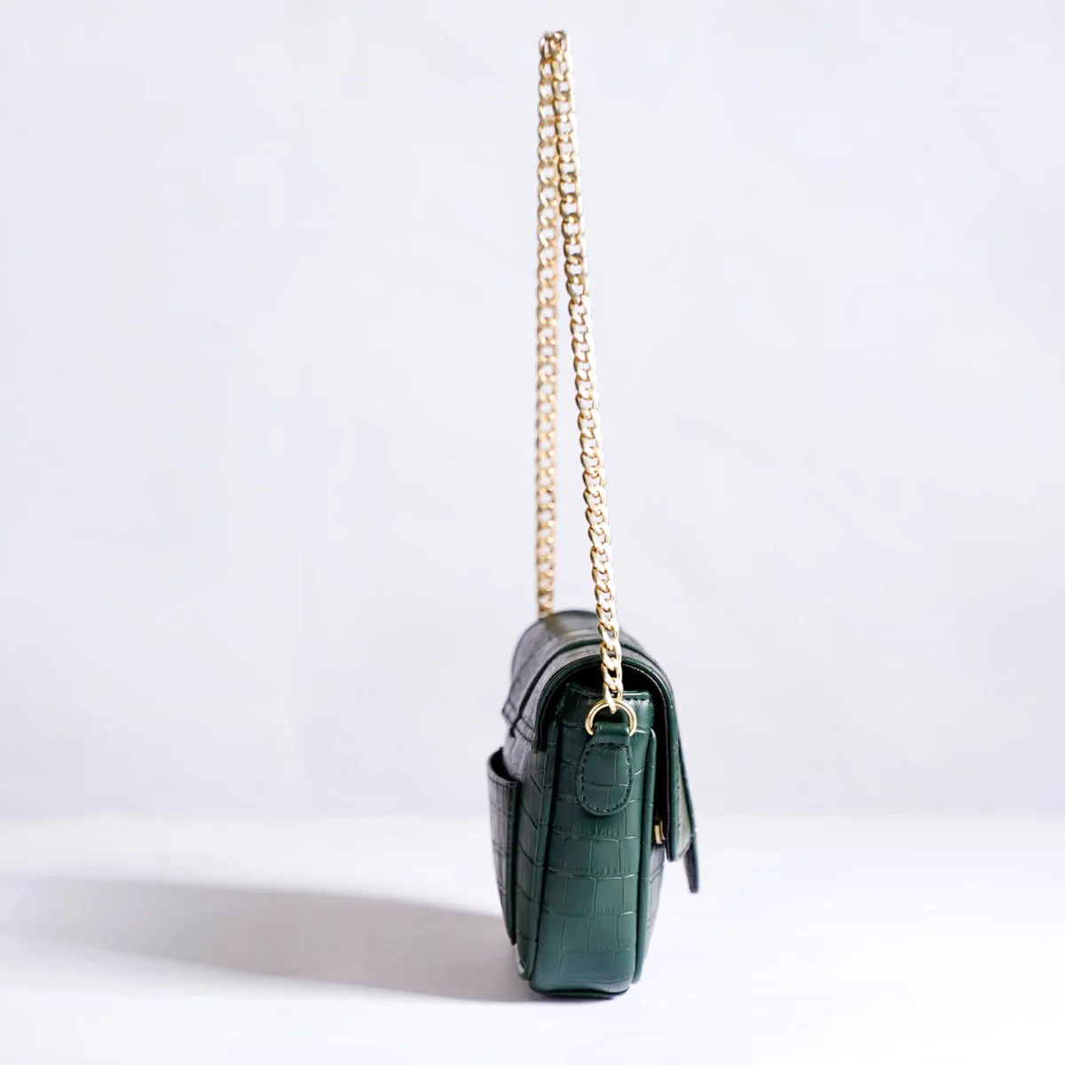 Croco Go-To Outing Bag Green - Image 11