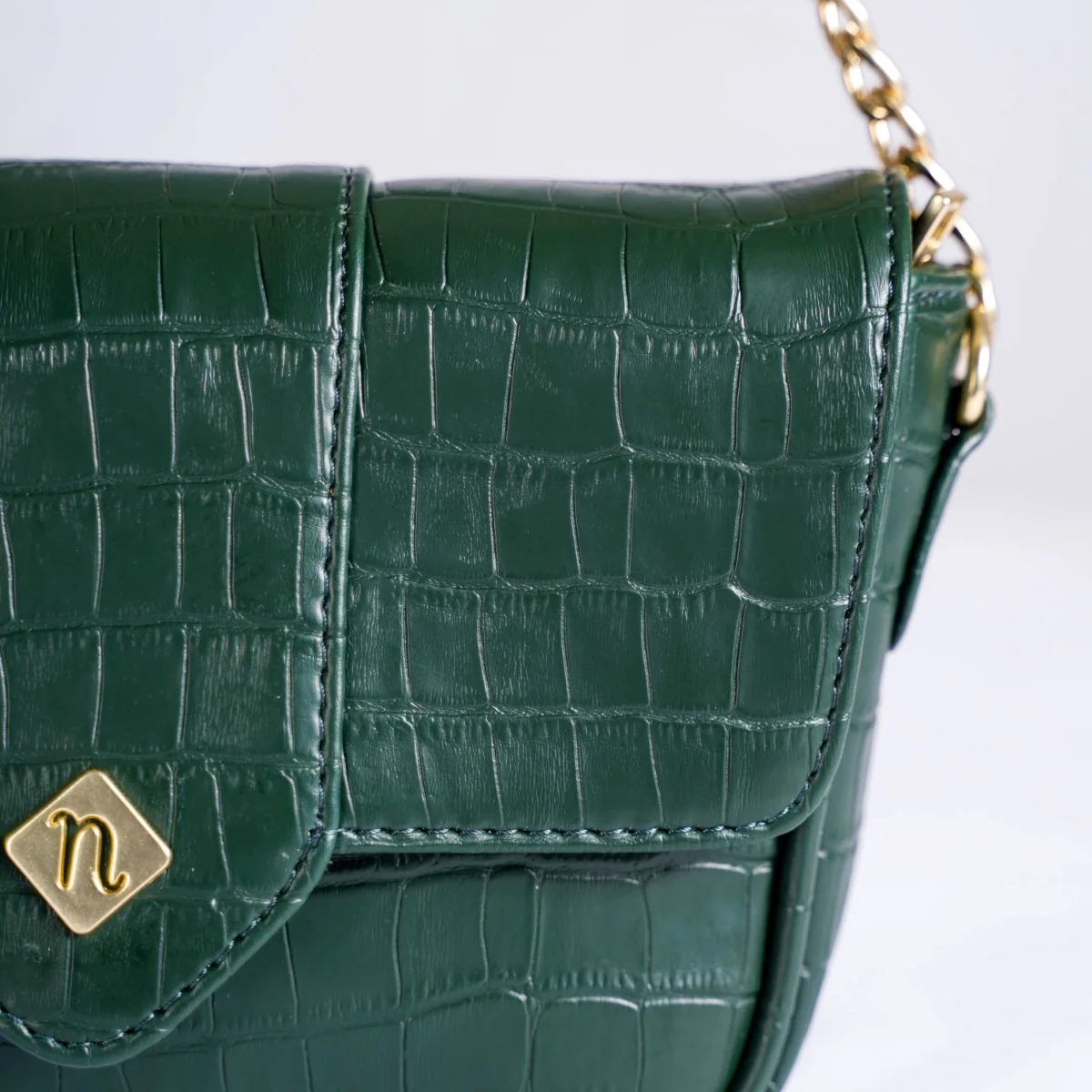 Croco Go-To Outing Bag Green - Image 12