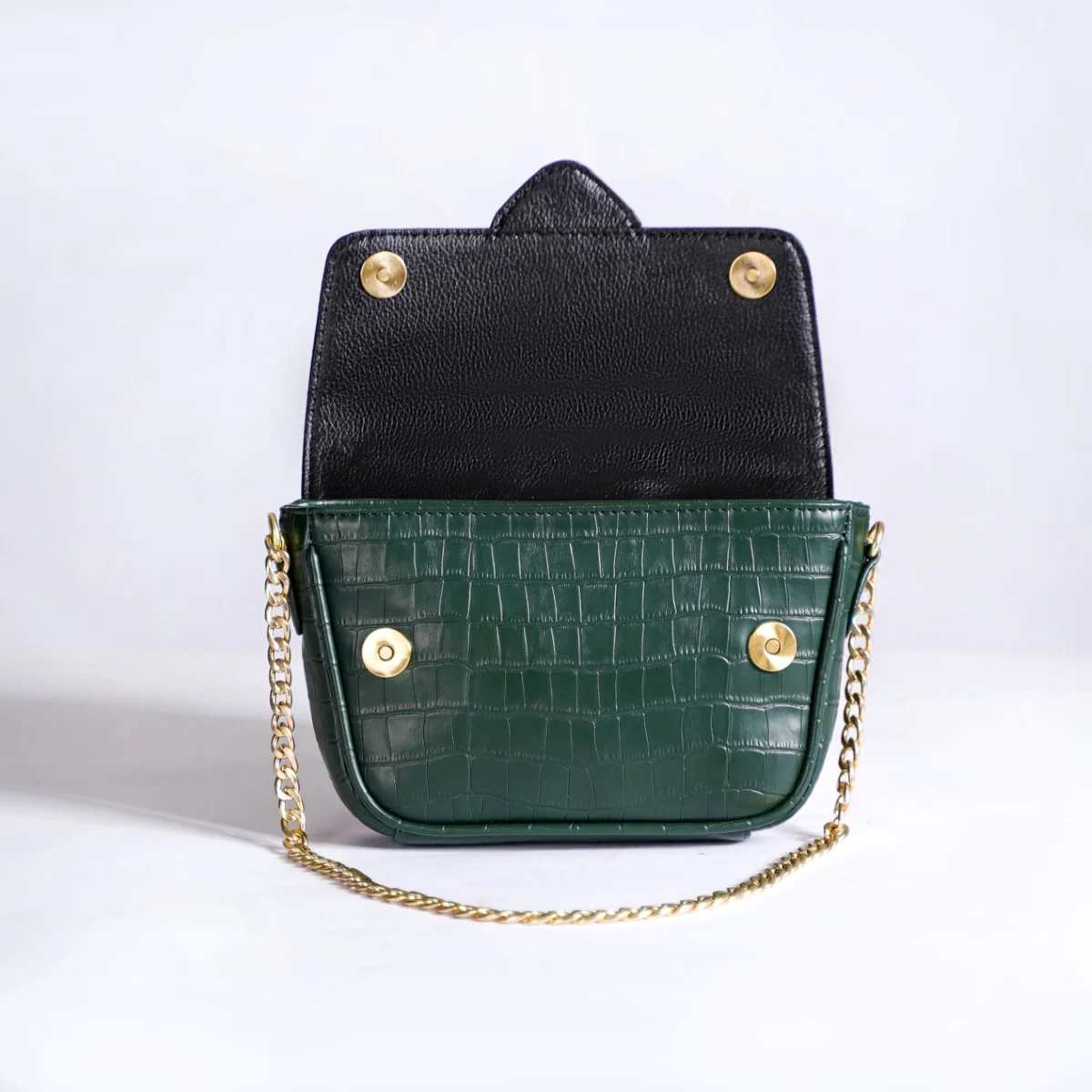 Croco Go-To Outing Bag Green - Image 13