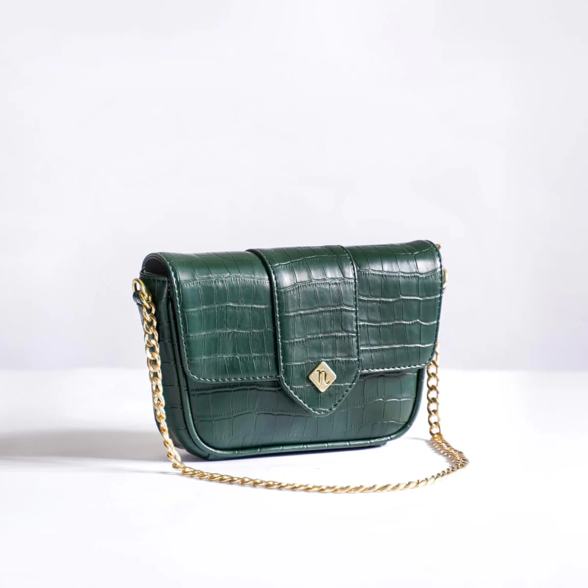 Croco Go-To Outing Bag Green - Image 2