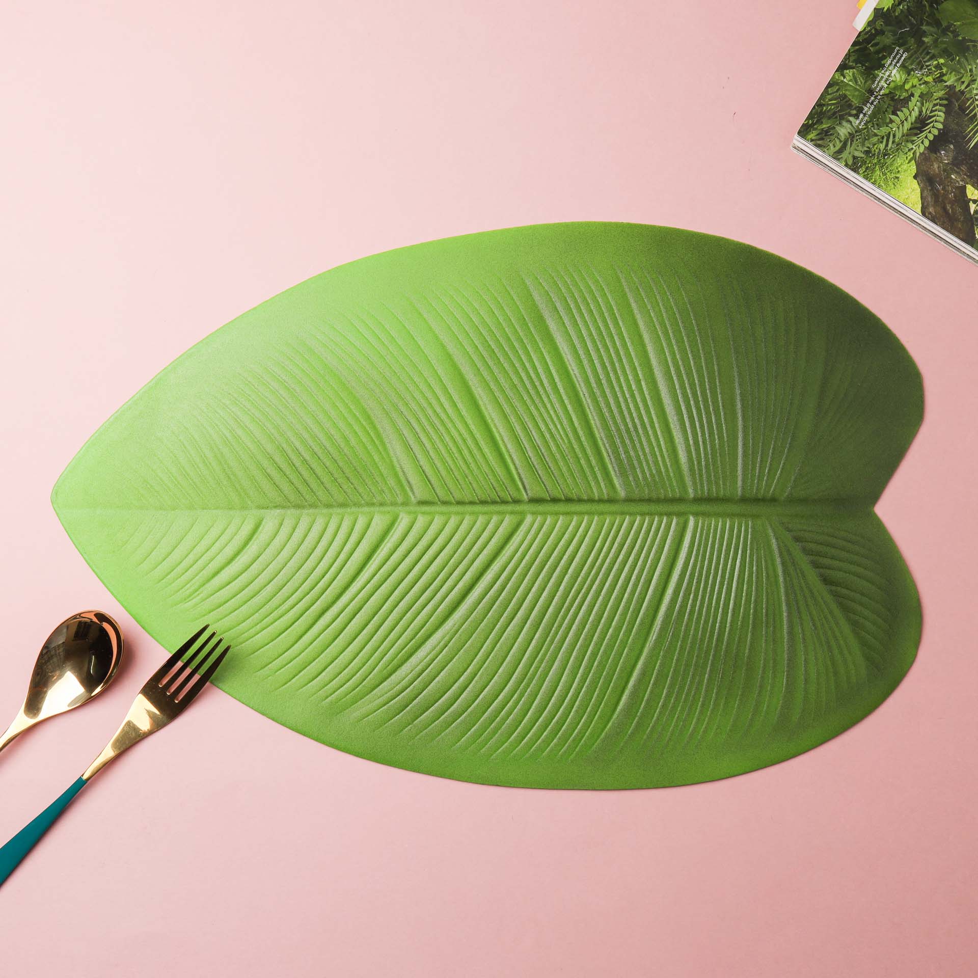 Green Leaf Placemat Set of 2 - Image 5