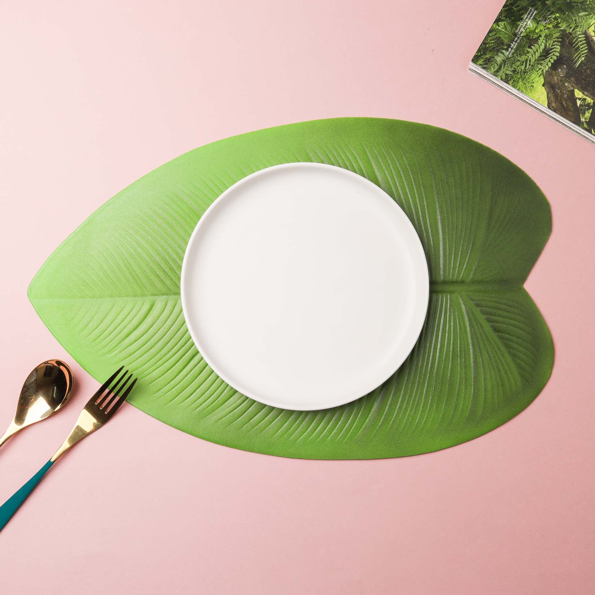 Green Leaf Placemat Set of 2 - Image 6