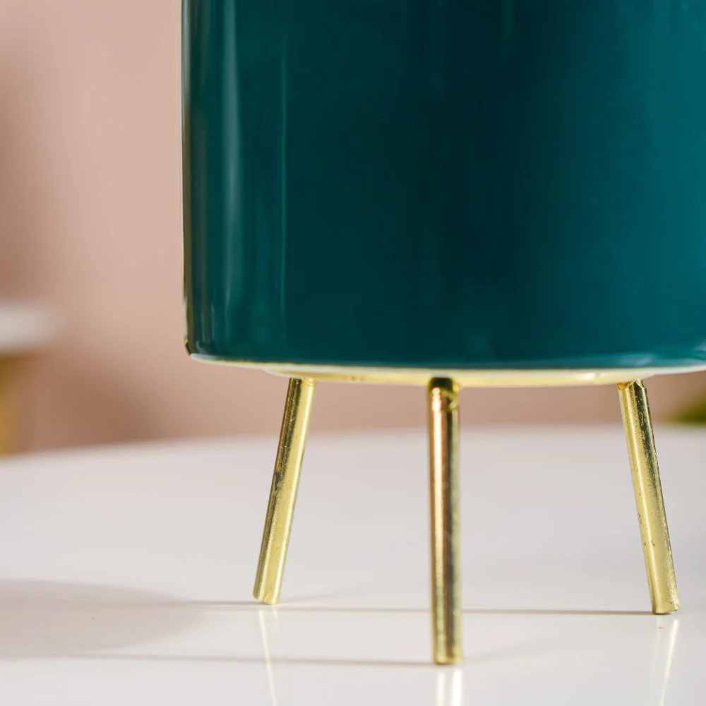 Green Porcelain Table Planter - Image 5