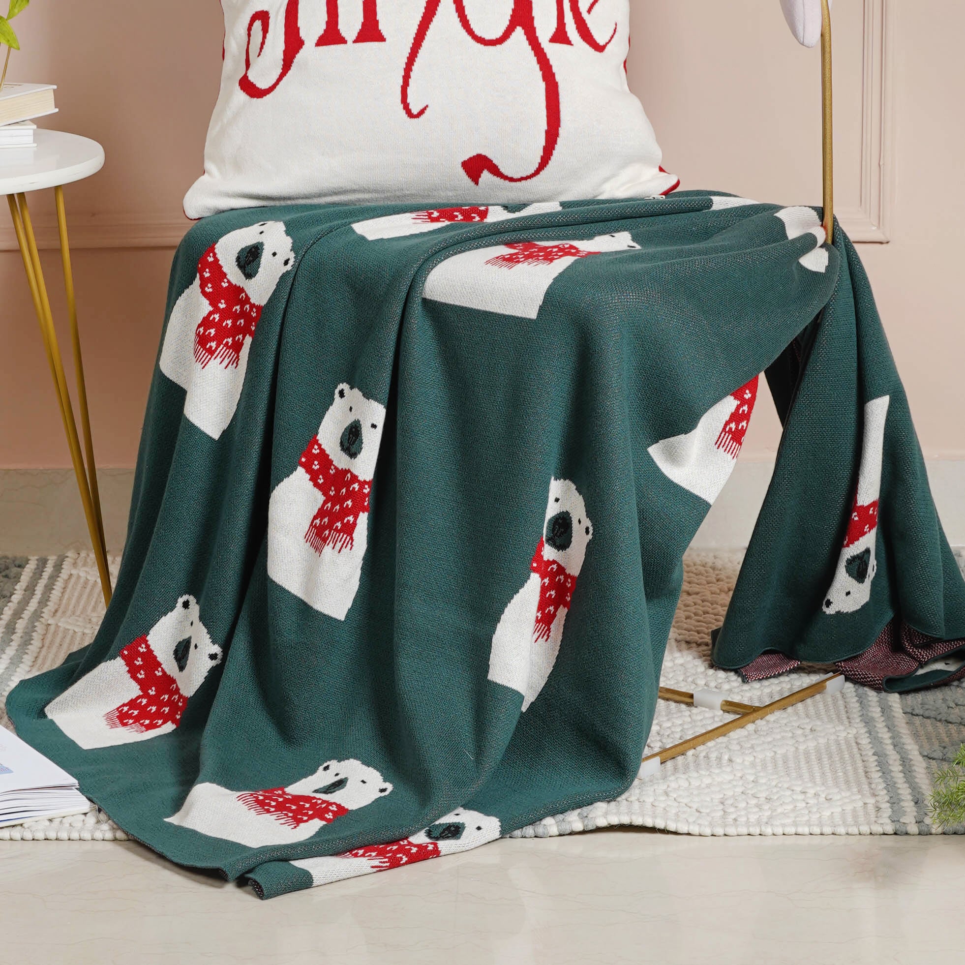 Green Throw Cover