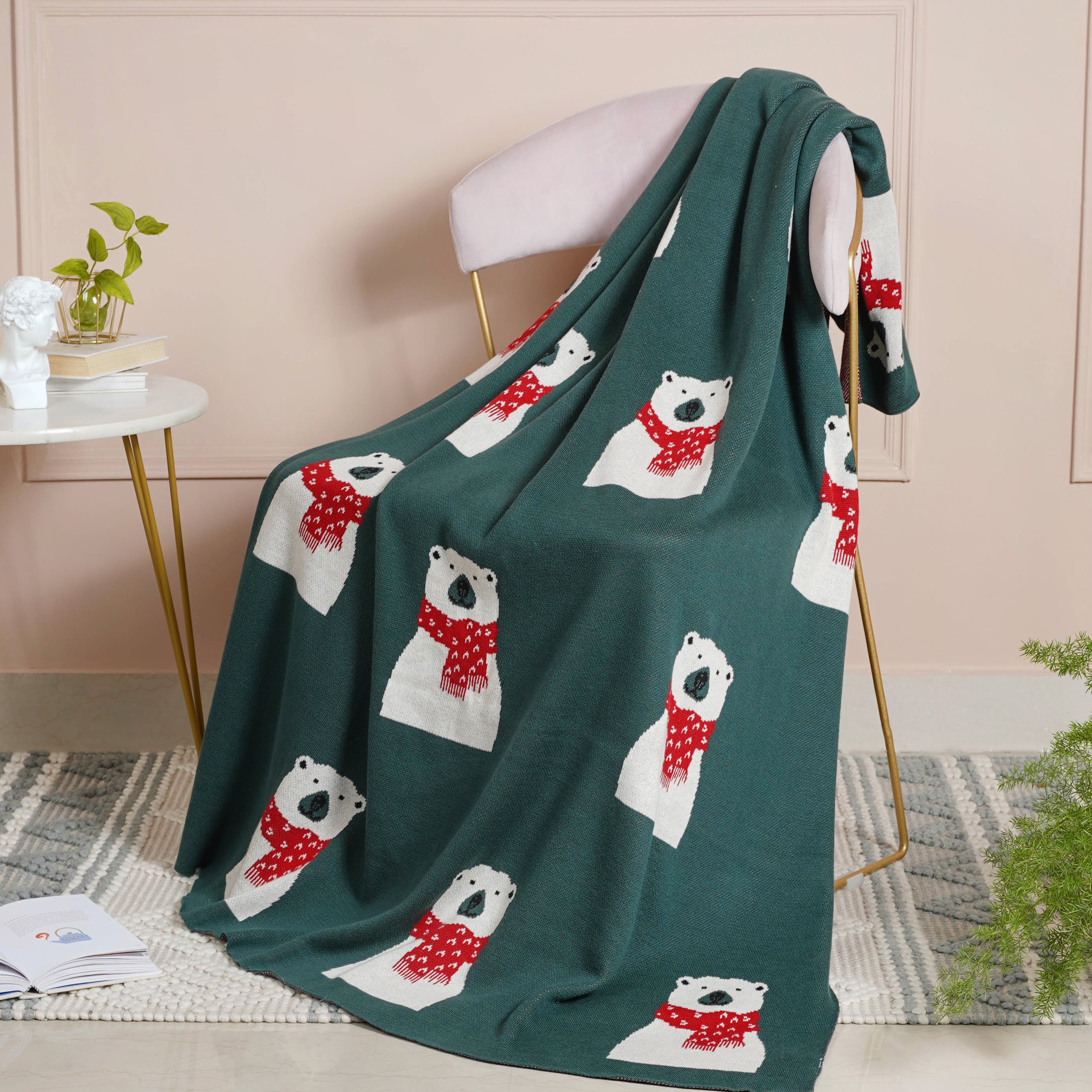Green Throw Cover - Image 2