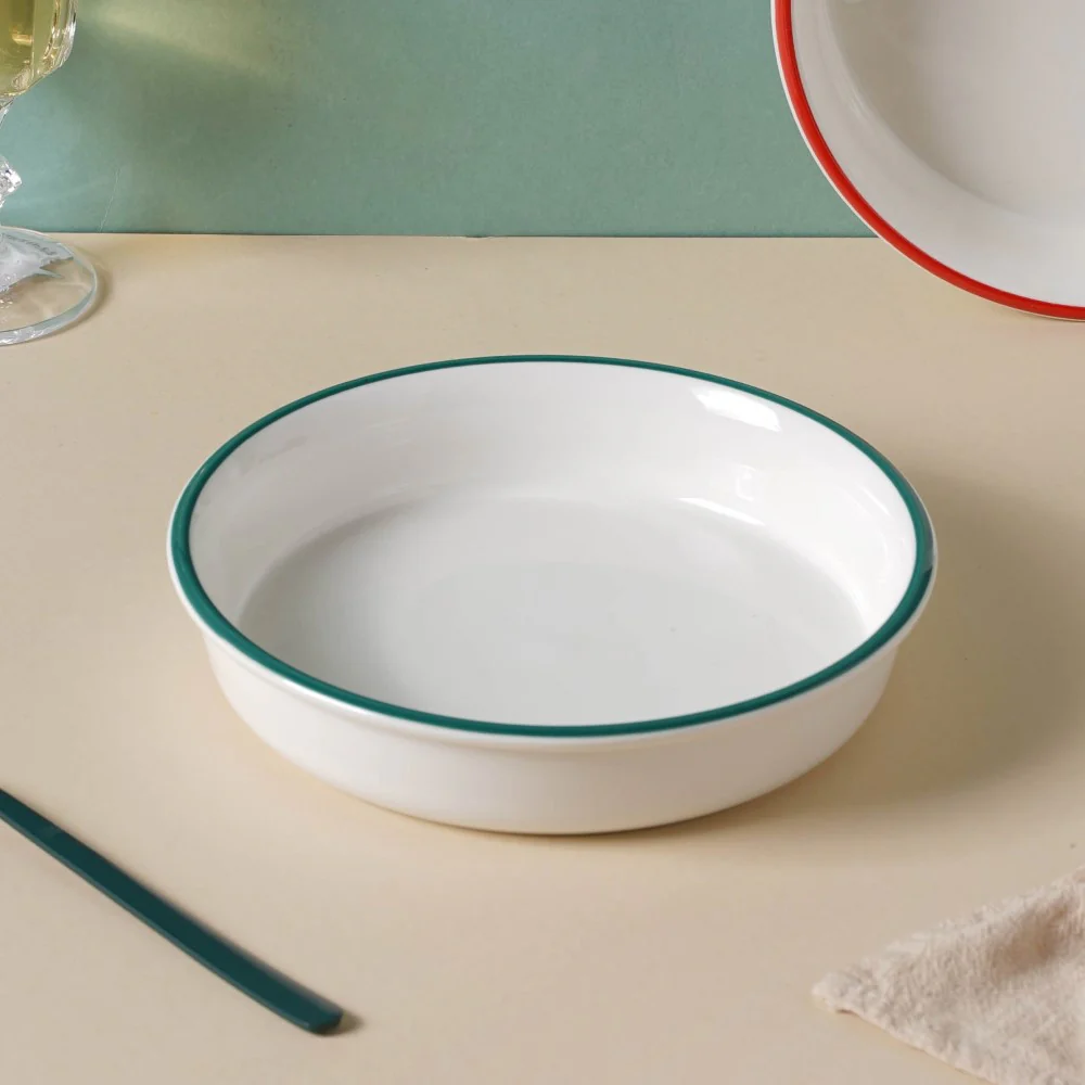 Green Toujours 21 Piece Pasta Snack Set For 6 - Image 12