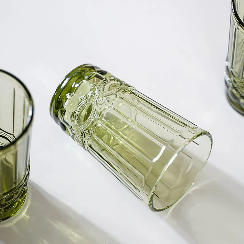 Green Water Glass Set of 4 - Image 5