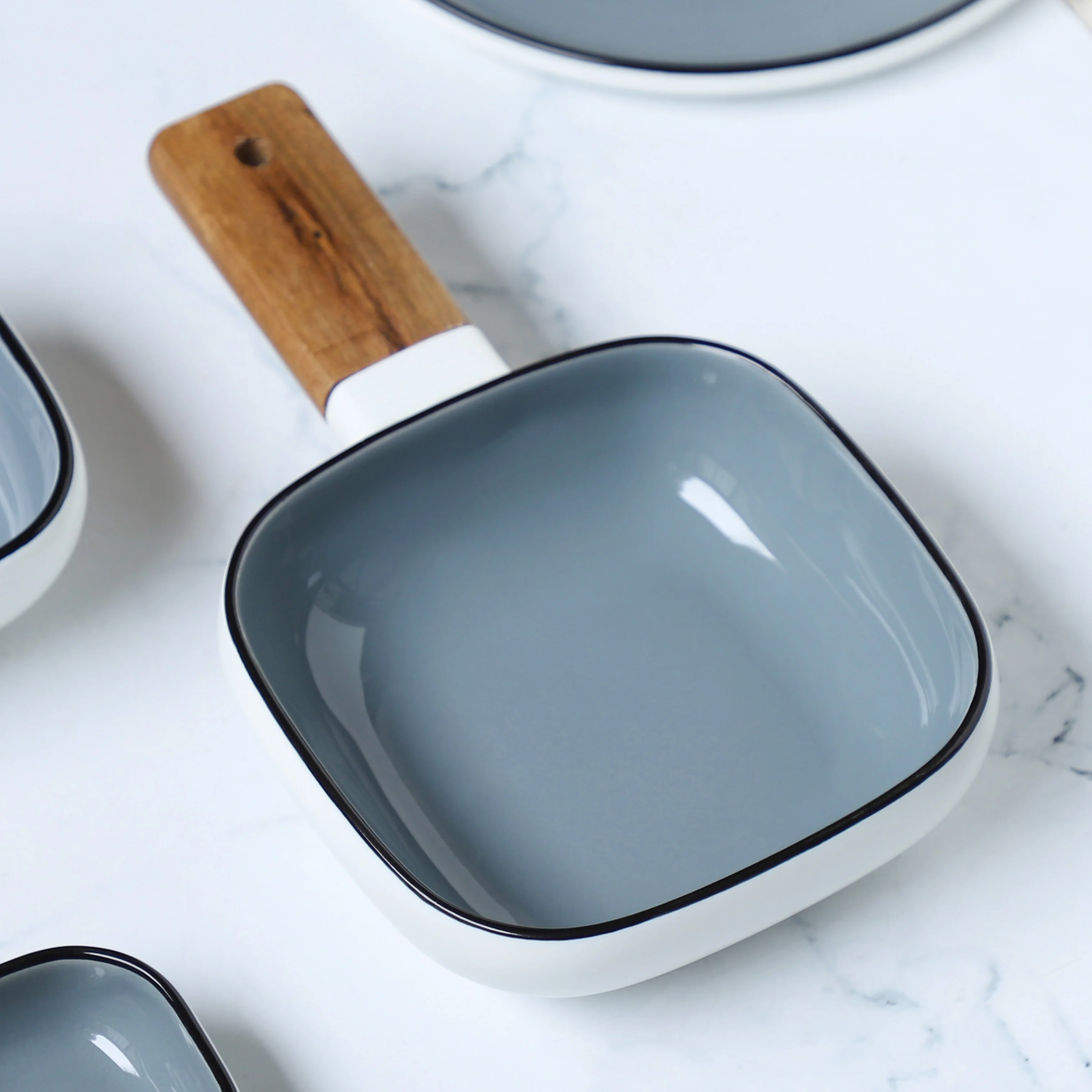Grey Bowl with Handle L - Image 4