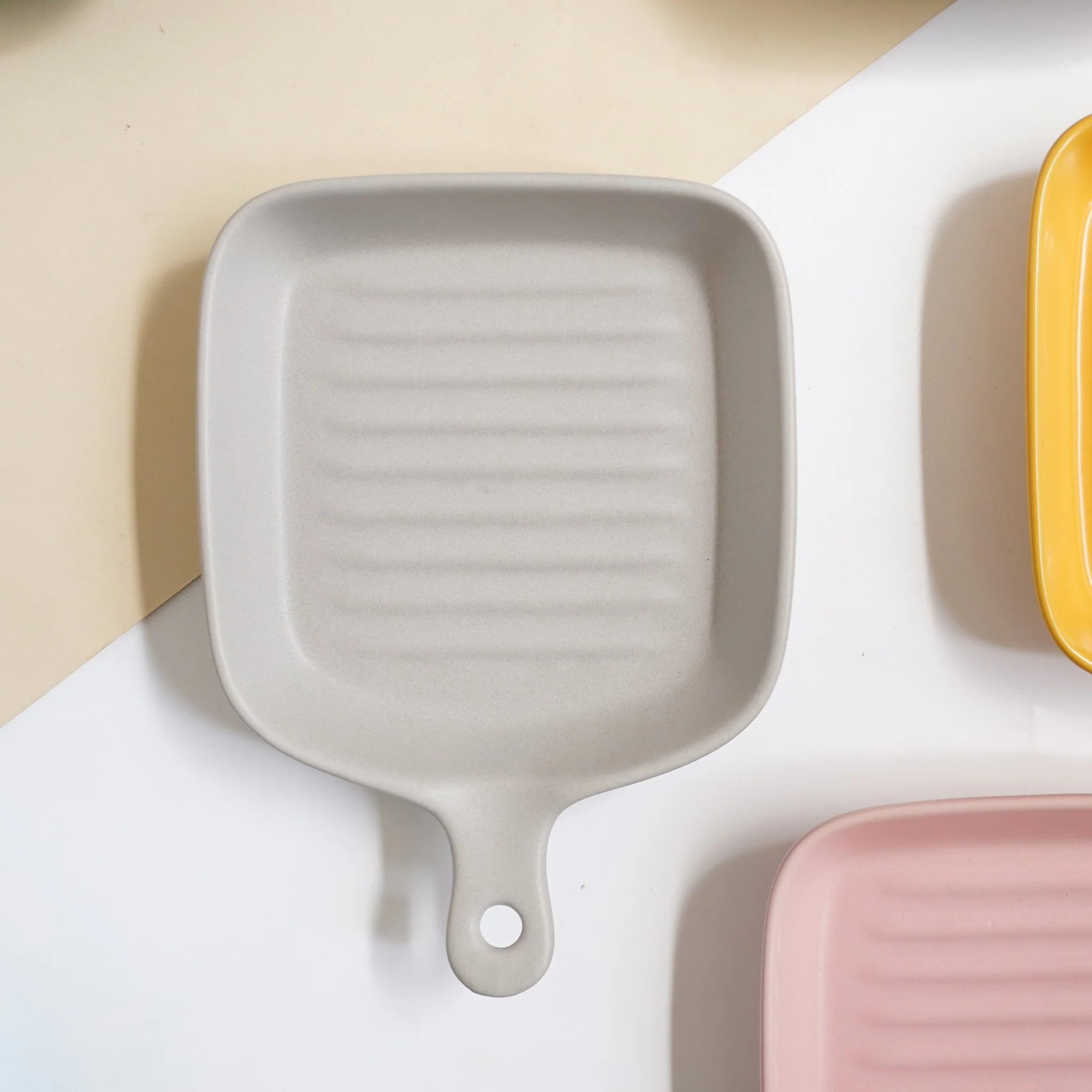 Grey Ceramic Grill Plate - Image 2