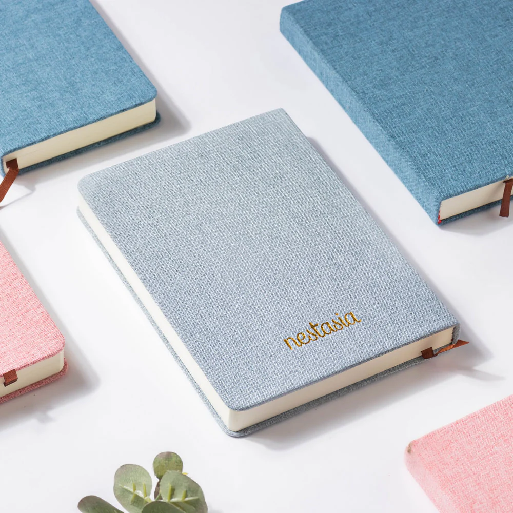 Grey Hardbound Notebook 128 Pages - Image 2