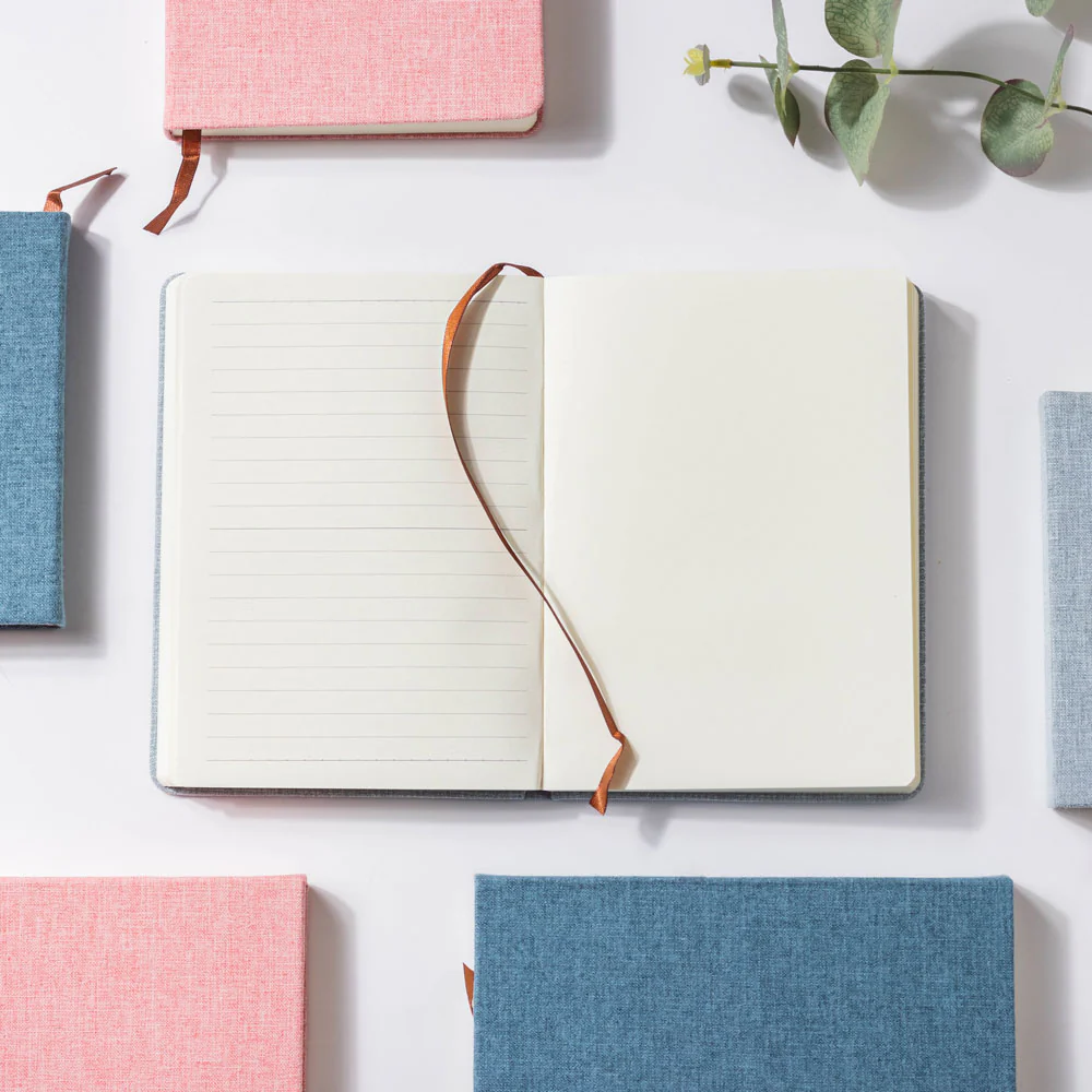Grey Hardbound Notebook 128 Pages - Image 3
