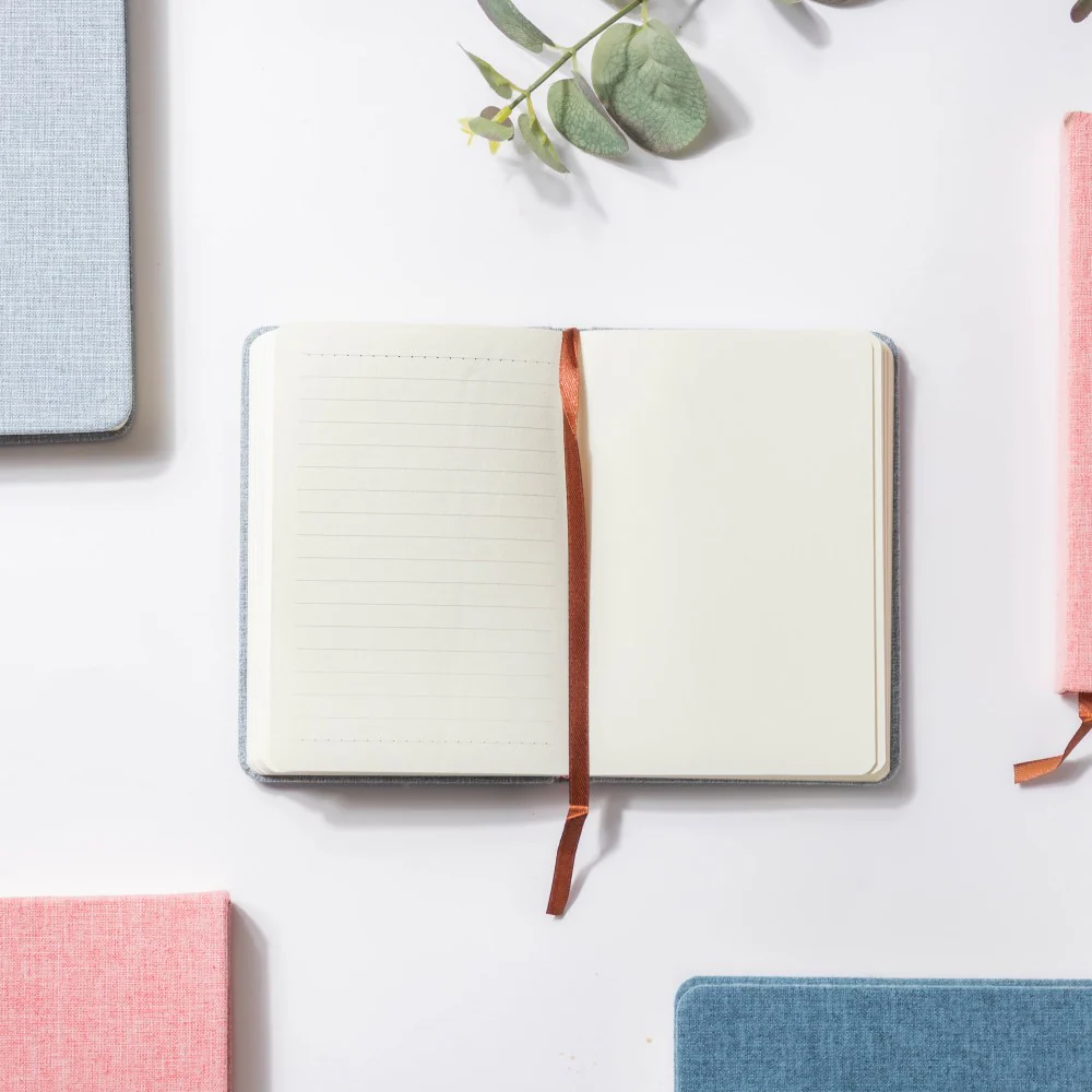 Grey Hardbound Pocket Notebook 128 Pages - Image 3