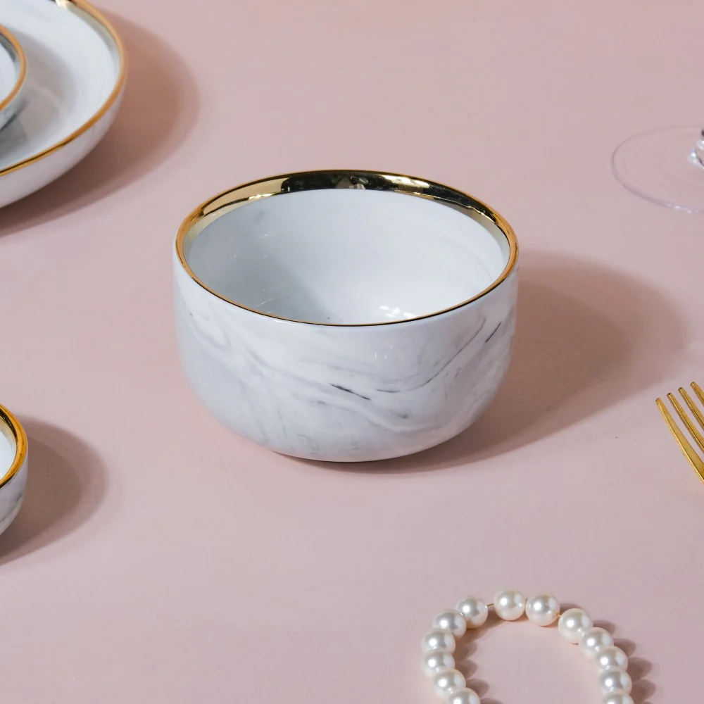 Grey Marble 20 Piece Dinner Set For 6 - Image 10