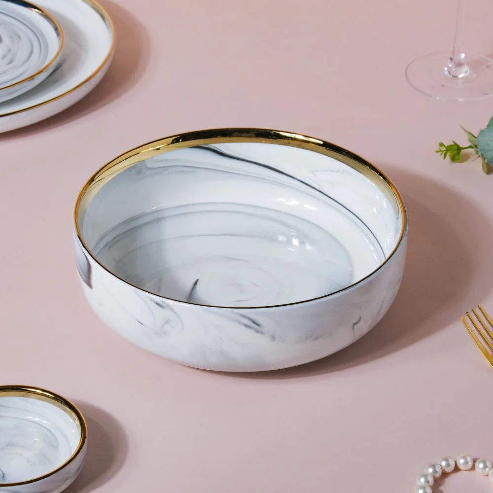 Grey Marble 20 Piece Dinner Set For 6 - Image 11