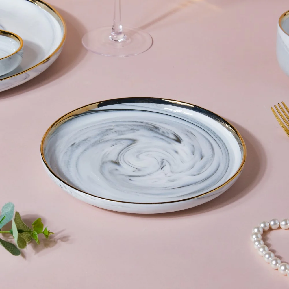 Grey Marble 20 Piece Dinner Set For 6 - Image 8