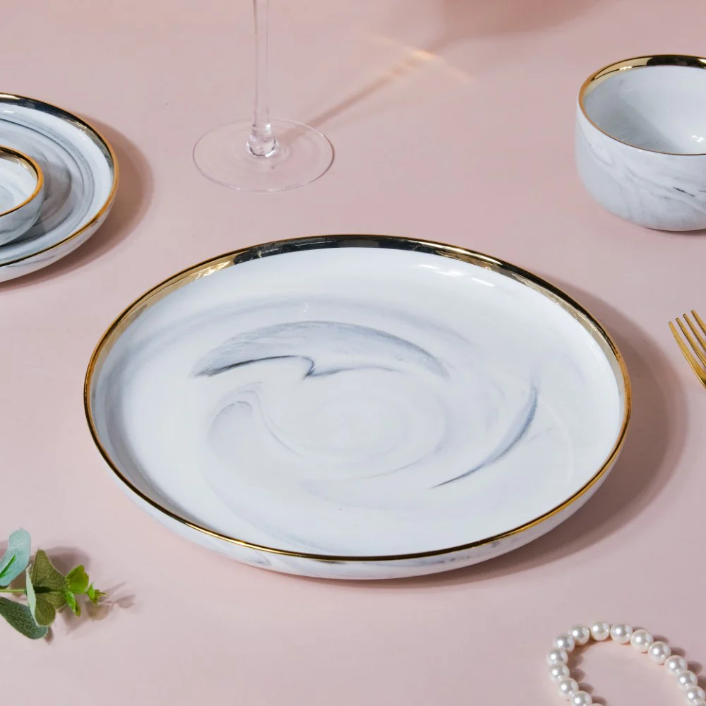 Grey Marble 20 Piece Dinner Set For 6 - Image 9