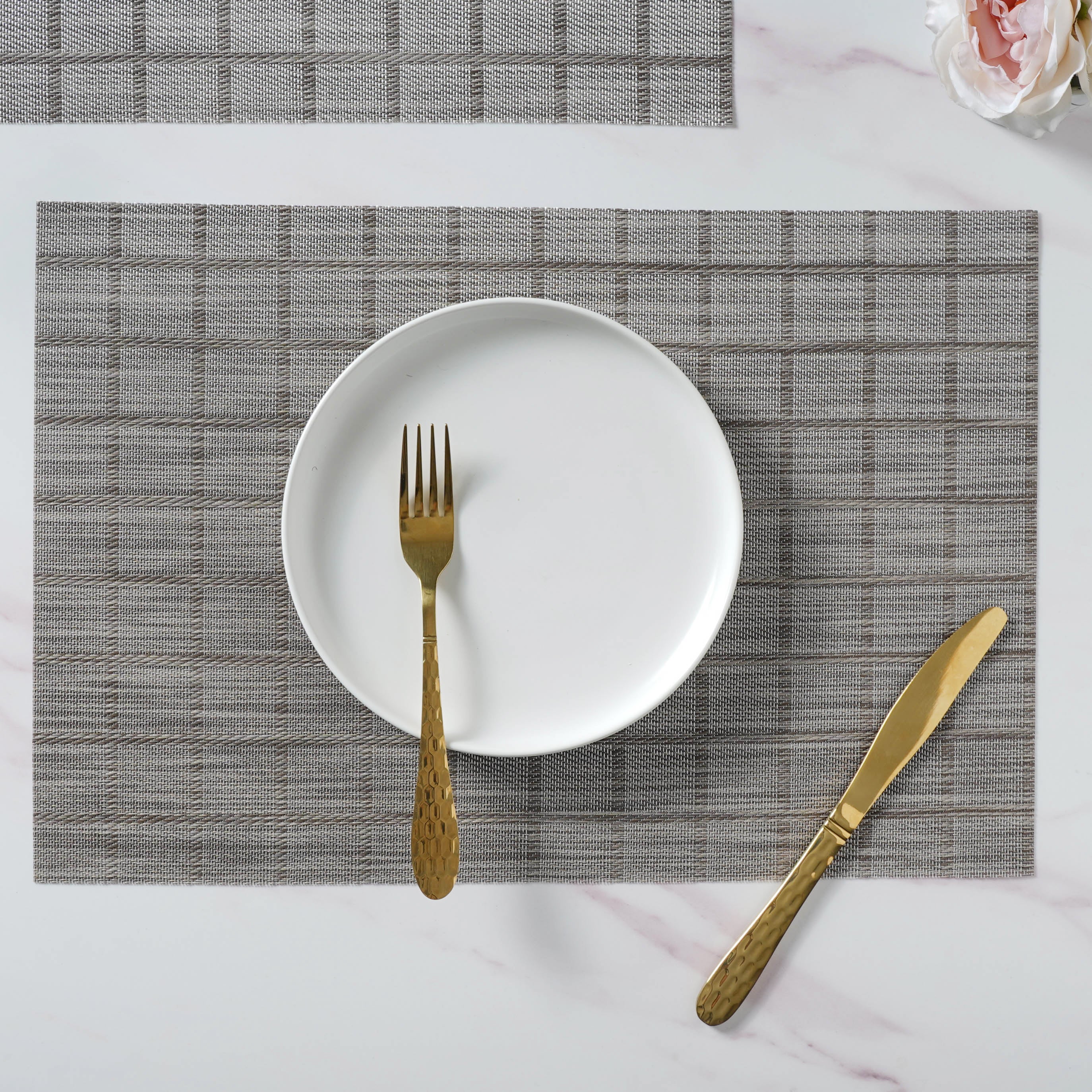 Grey PVC Placemat Set of 6 - Image 7