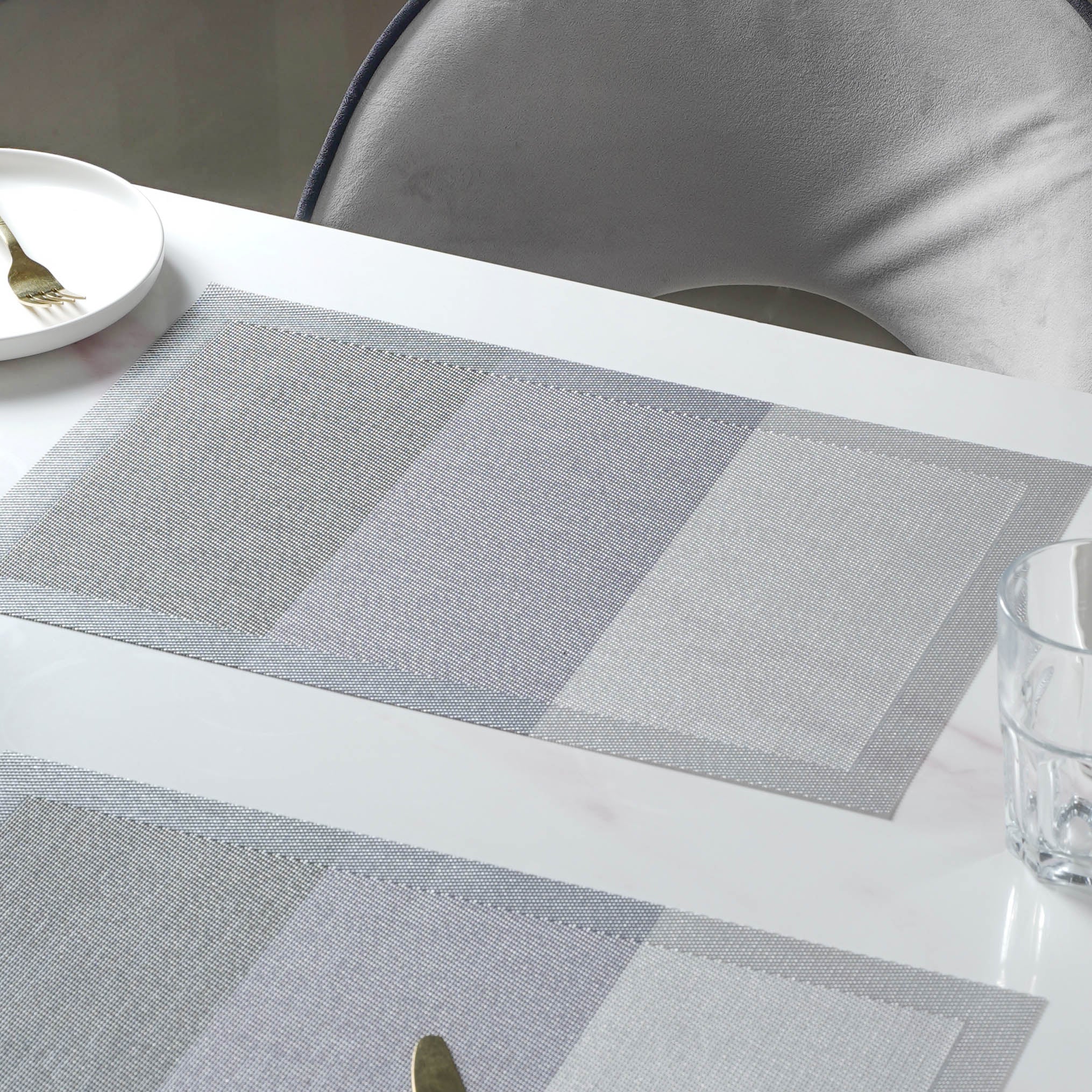 Grey Table Mat Set of 6 - Image 6