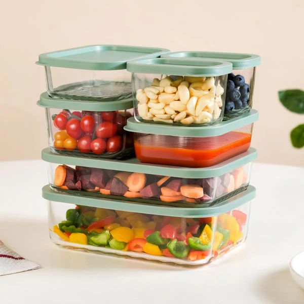 Groovo Stack On Storage Container Sage Green Set Of 7 S 310ml M 520ml L 750ml XL 1200ml XXL 1700ml - Image 13