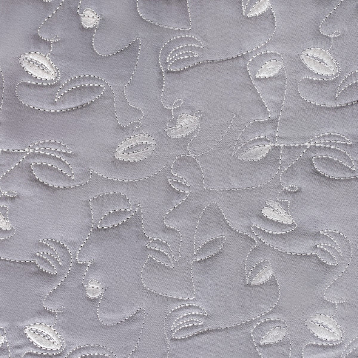 Luxury Embroidered King Size Bed Cover Grey - Image 10