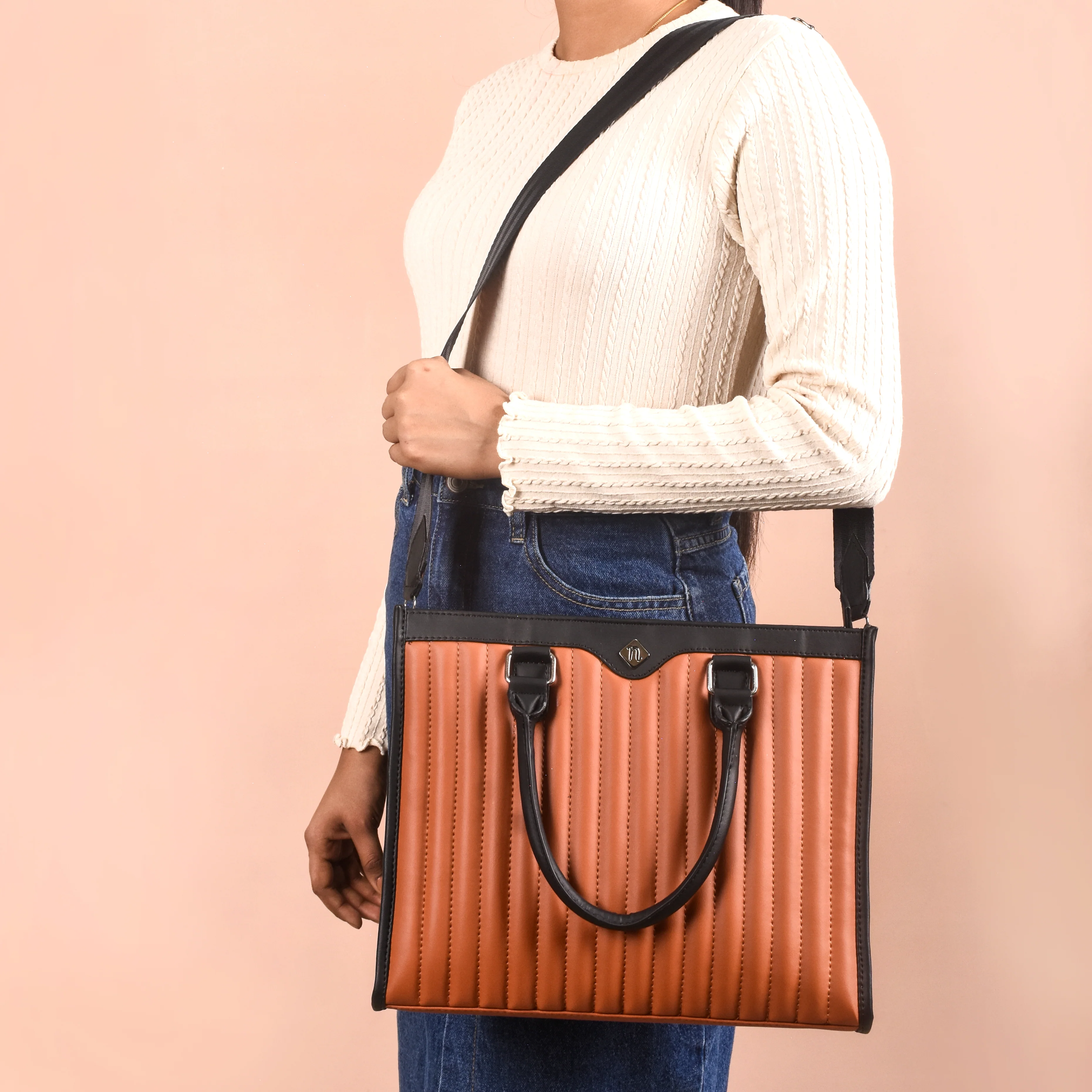 Handbag For Women Tan - Image 6