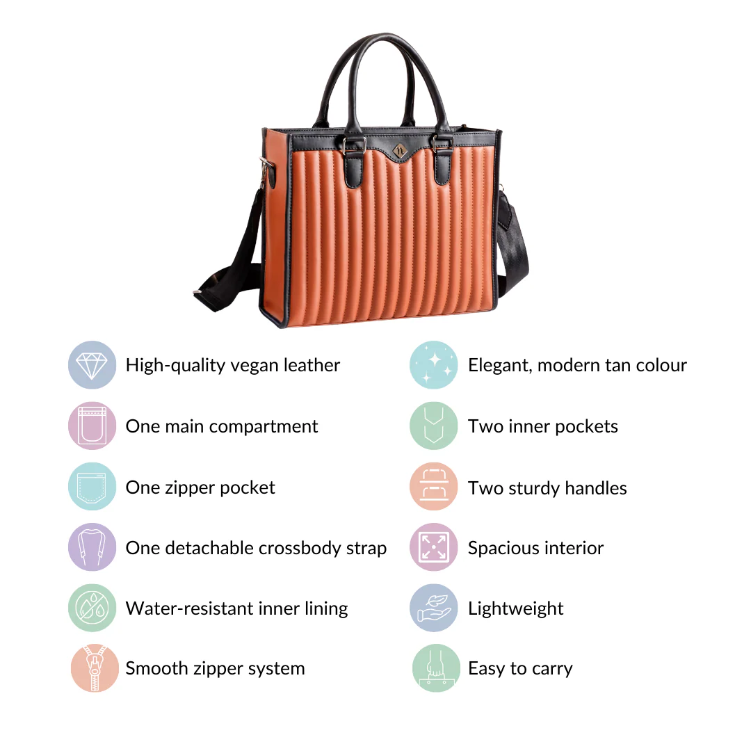Handbag For Women Tan - Image 7