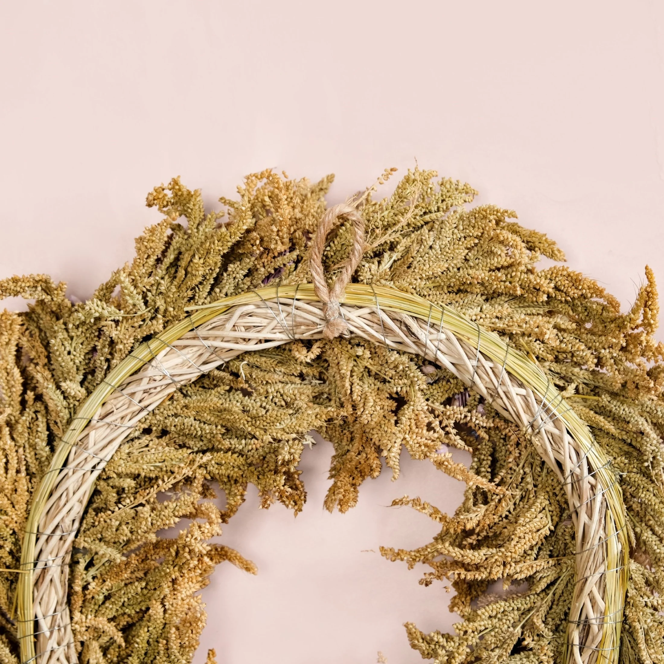Handmade Dried Flowers Wreath Lavender - Image 6