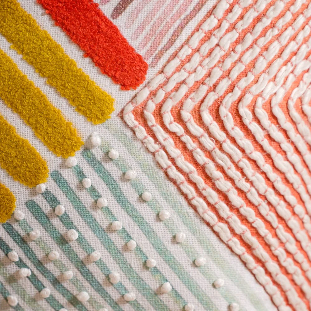 Handwoven Cotton Cushion Cover Set of 4 16x16 Inch - Image 9