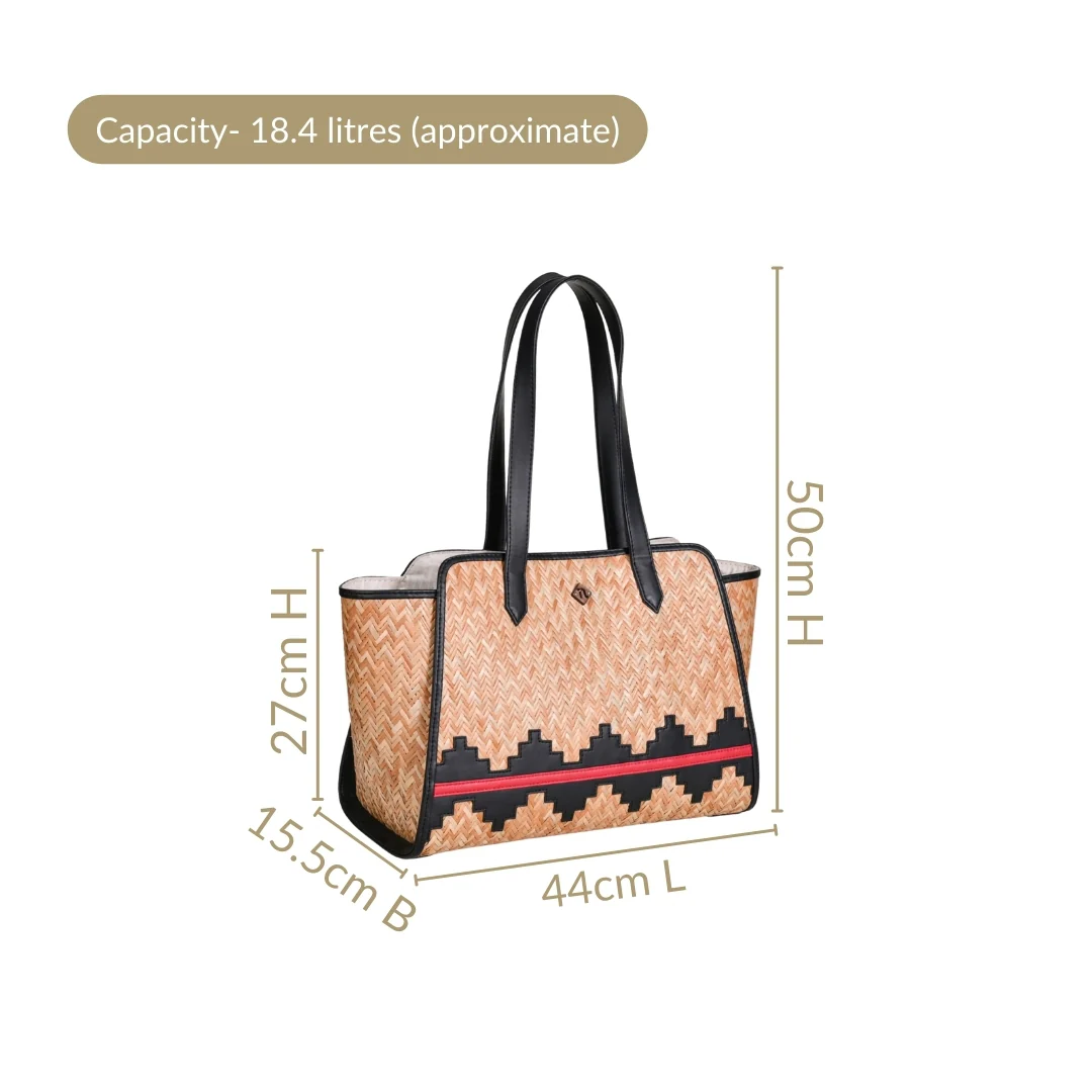 Handwoven Shitalpati Wayfarer Tote Bag - Image 4