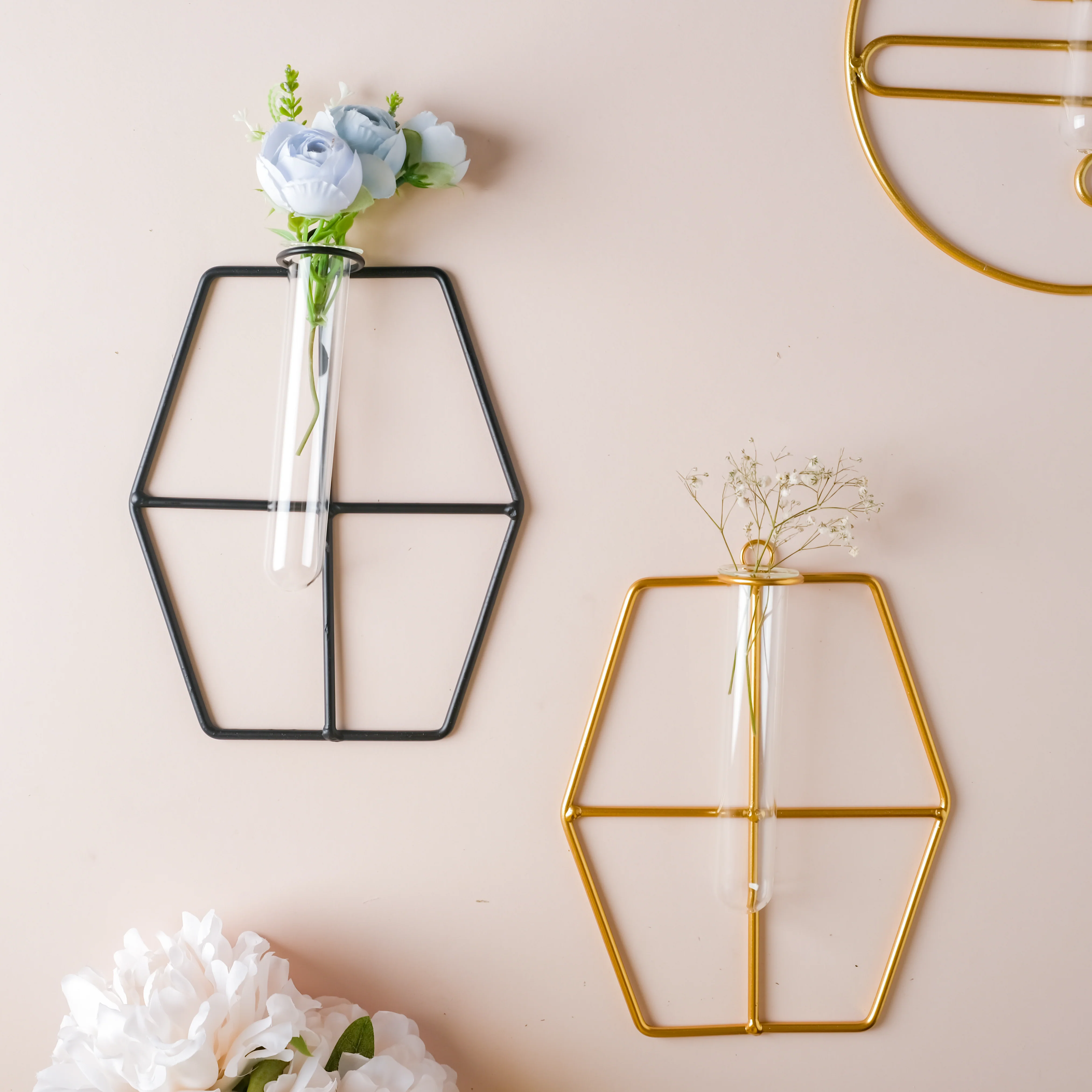 Hanging Glass Planter - Hexagon - Image 2
