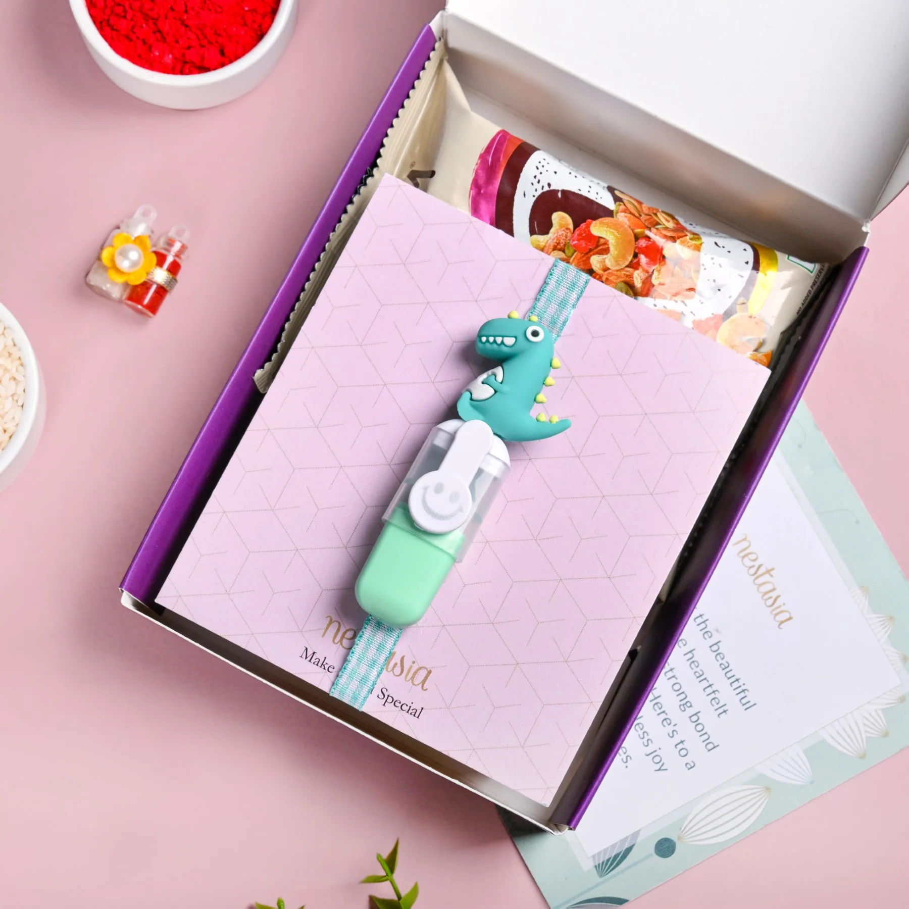 Happy Dino Rakhi Gift Set - Image 2