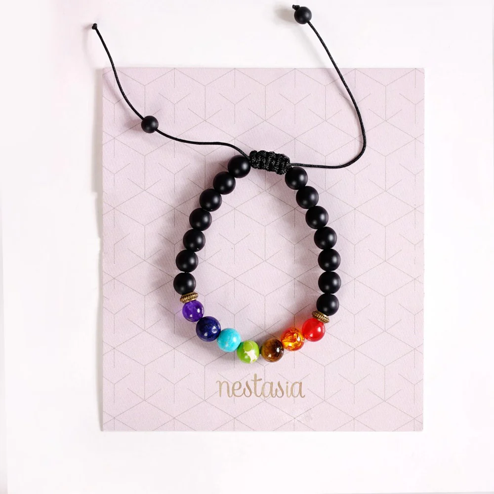 Healing Seven Chakra Unisex Bracelet - Image 3