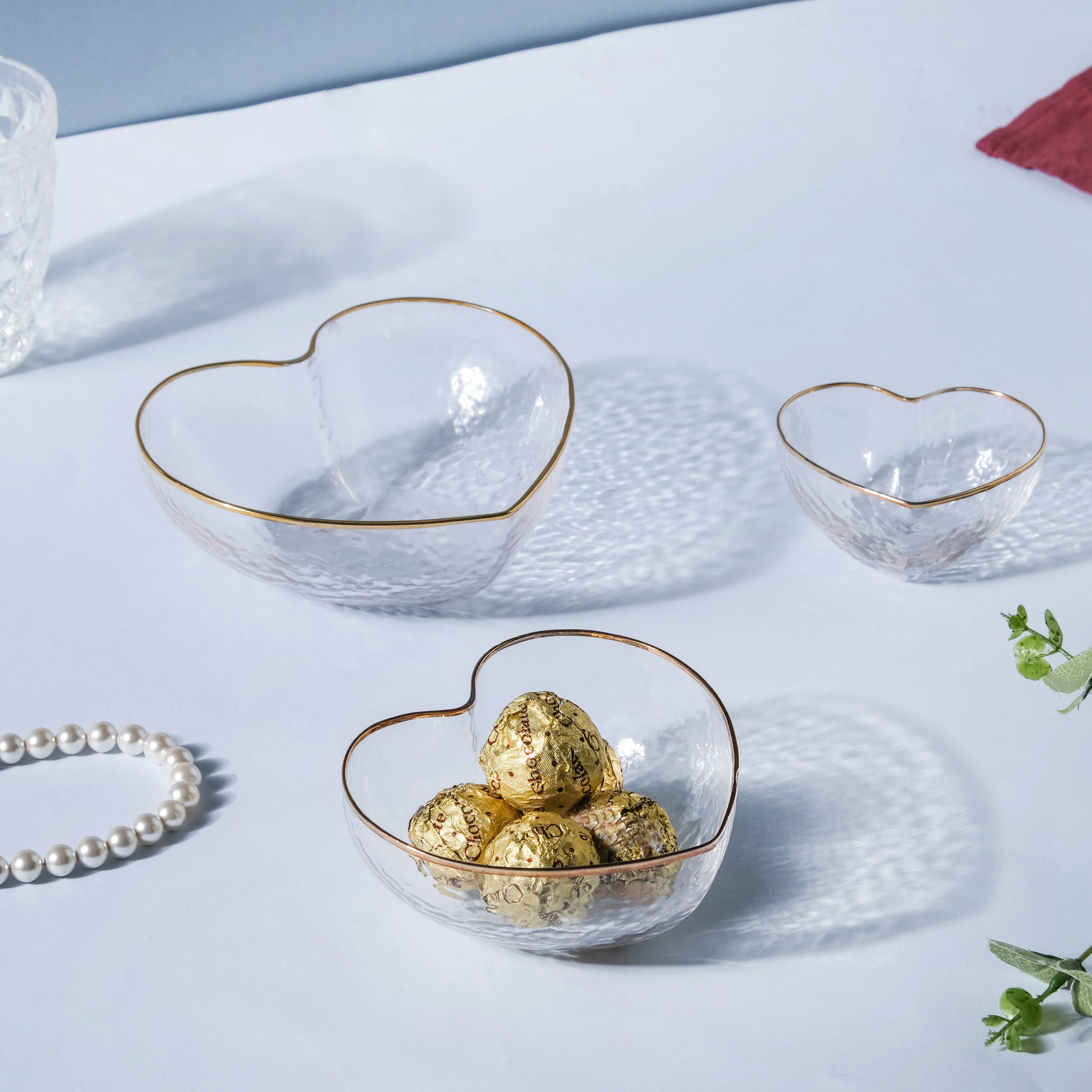 Heart Bowls Set of 3