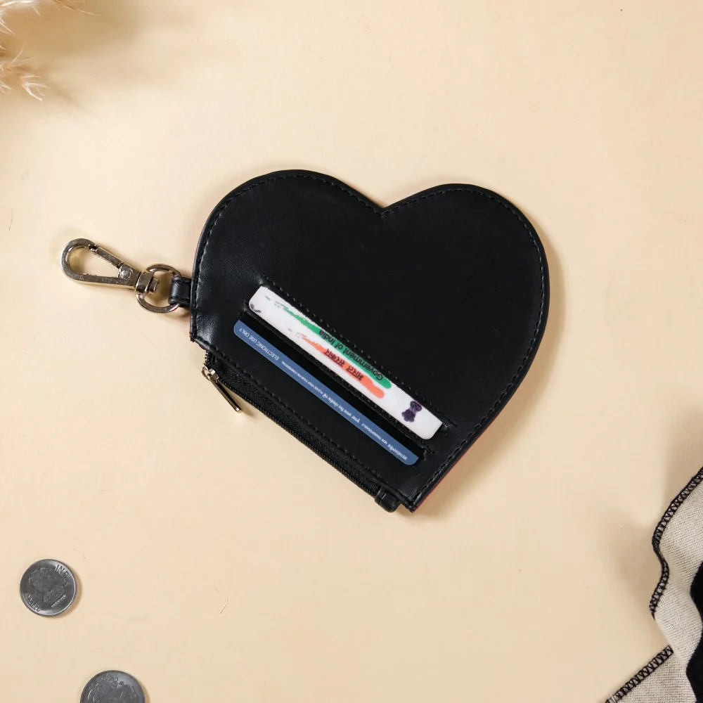 Heart Card Holder Coin Purse - Image 3