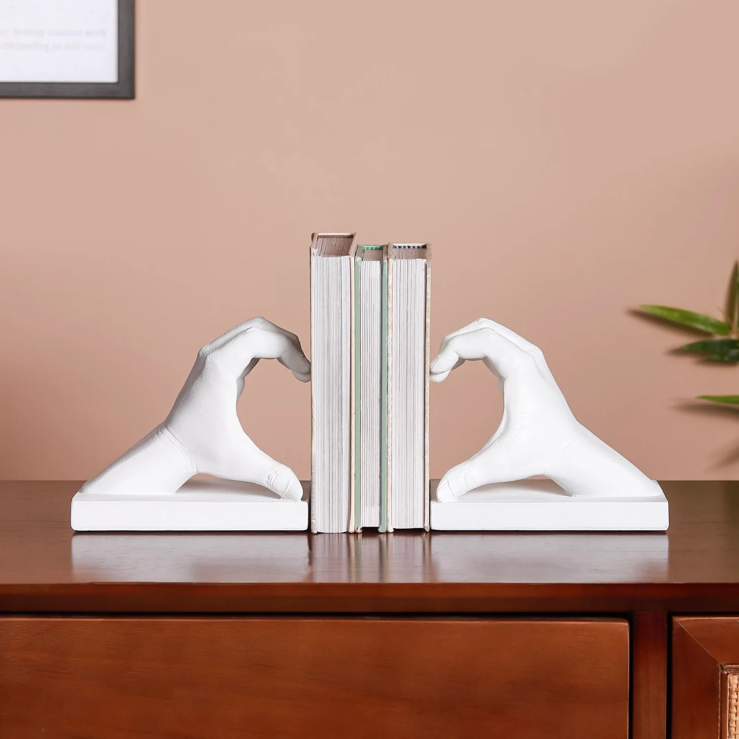 Heart Hands Bookends