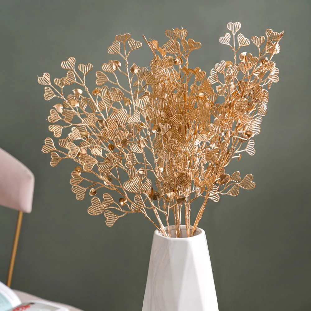 Heart Leaf Stem Gold Set Of 4 - Image 3